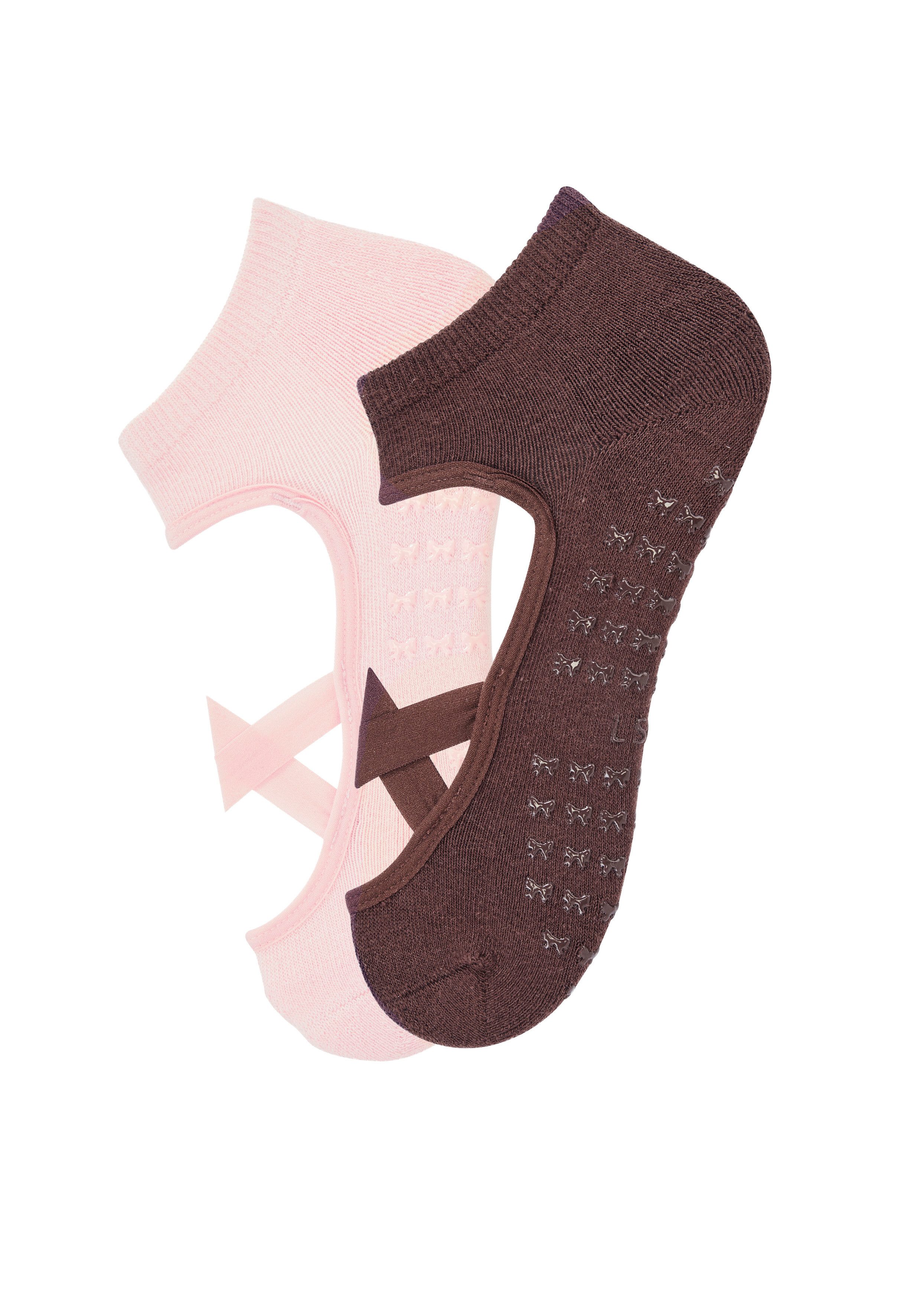 LSCN by LASCANA ABS-Socken Pilates Socke mit ABS (Packung, 2-Paar) für Pilates oder Yoga