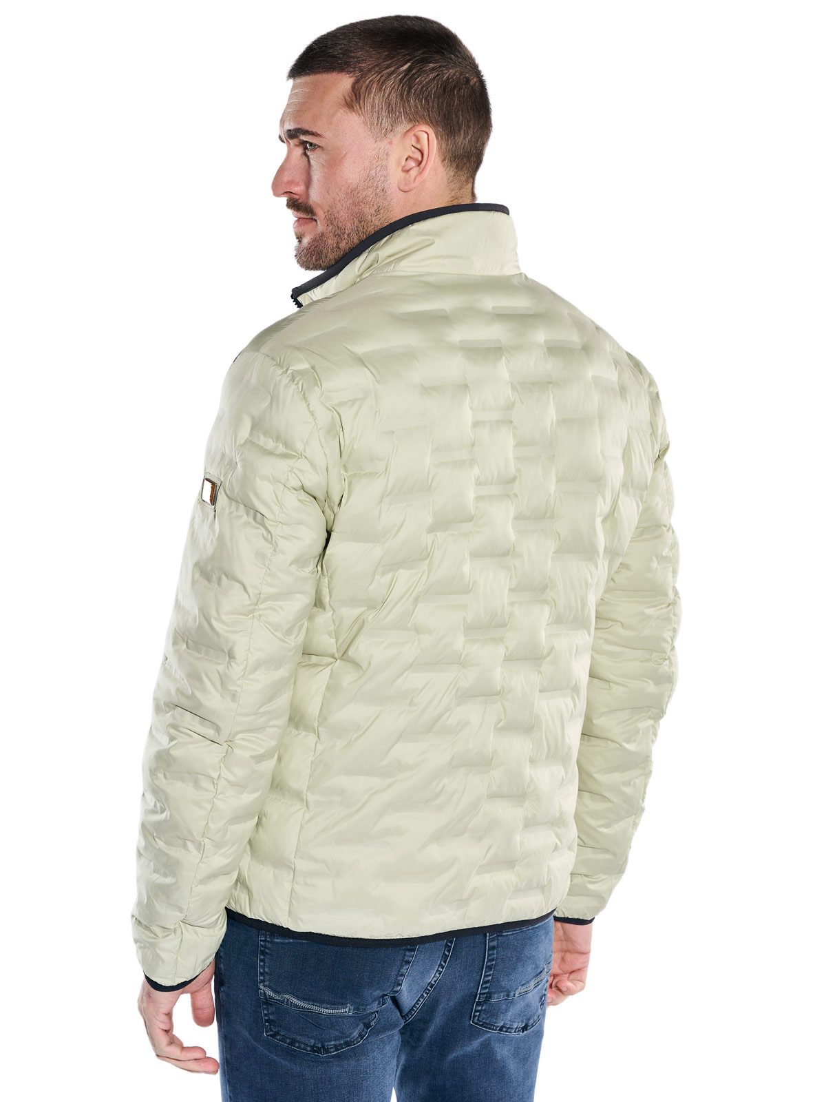 emilio adani Kurzjacke Herren Wende-Steppjacke, Schwarzbraun – Bild 5 von 5