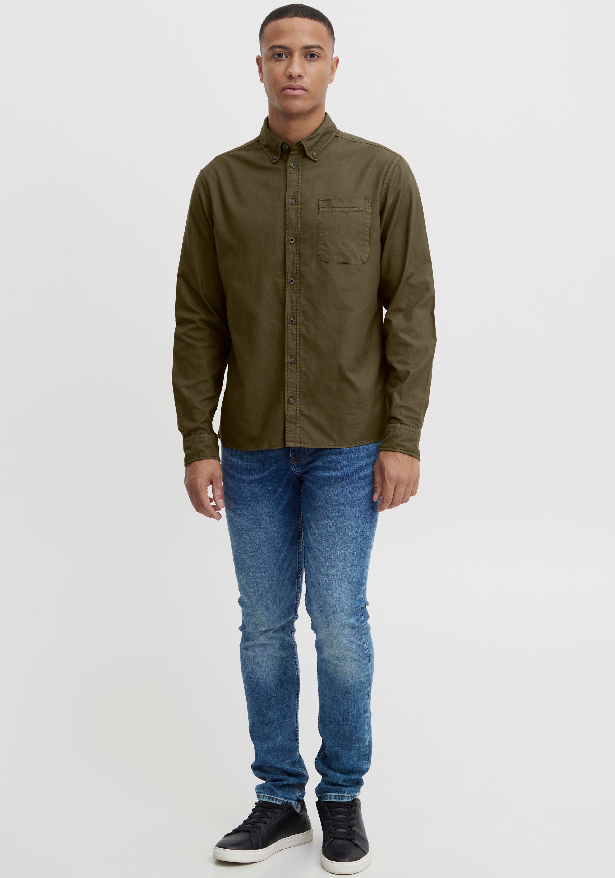 Blend Langarmhemd BL Shirt BHBugley green