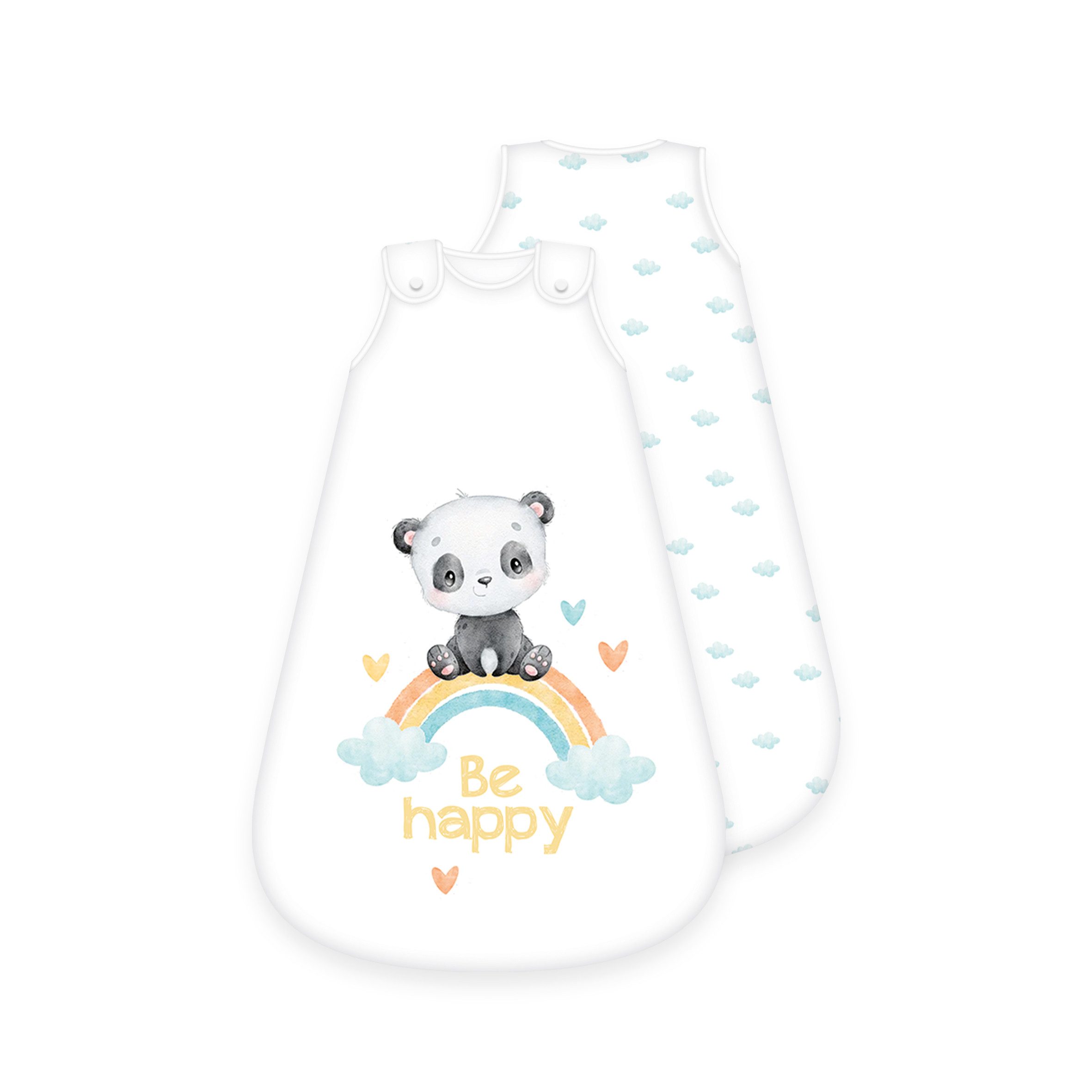 Babyschlafsack Regenbogen Panda Baby-Schlafsack Gr. 70x45 cm Schlafsack