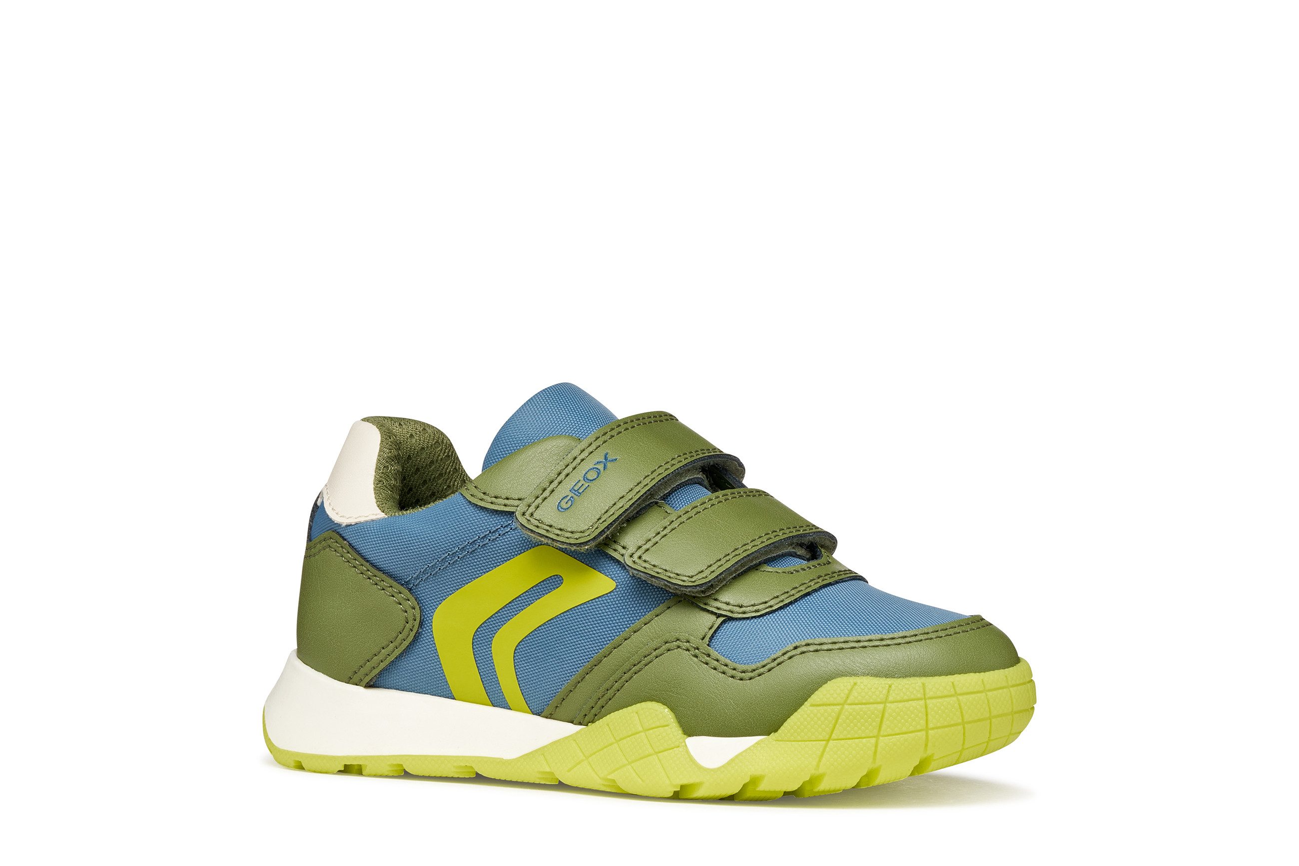 Geox J RANN-E BOY Klettschuh Halbschuh mit GEOX Spezial Membran, Größenschablone zum Download