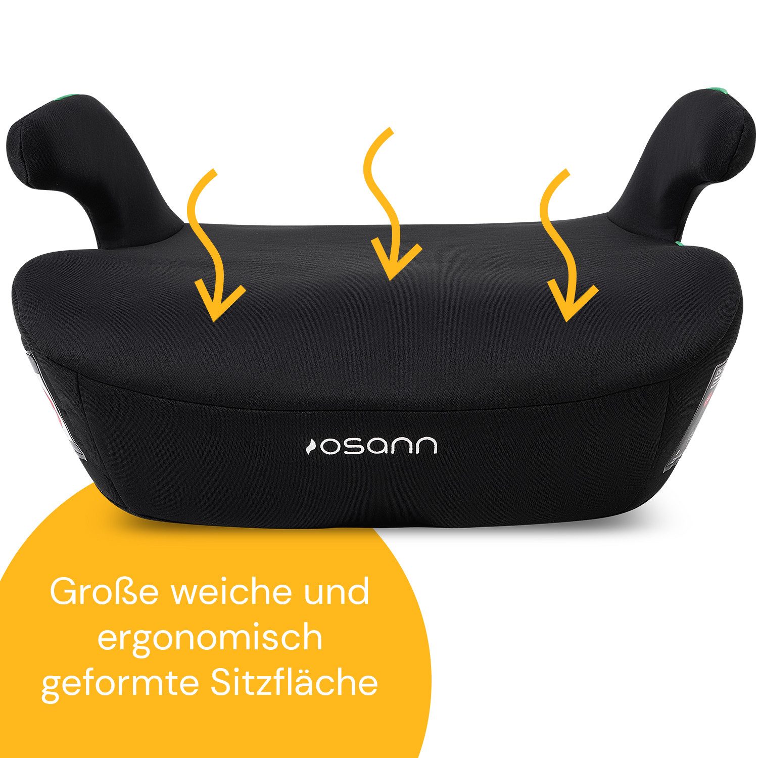 Osann Kindersitzerhöhung Boost, ab: 8 Jahren, bis: 12 Jahre, ab: 135 cm, bis: 150 cm, Sitzerhöhung Auto Kinder ab 135cm, Sitzschale, Booster