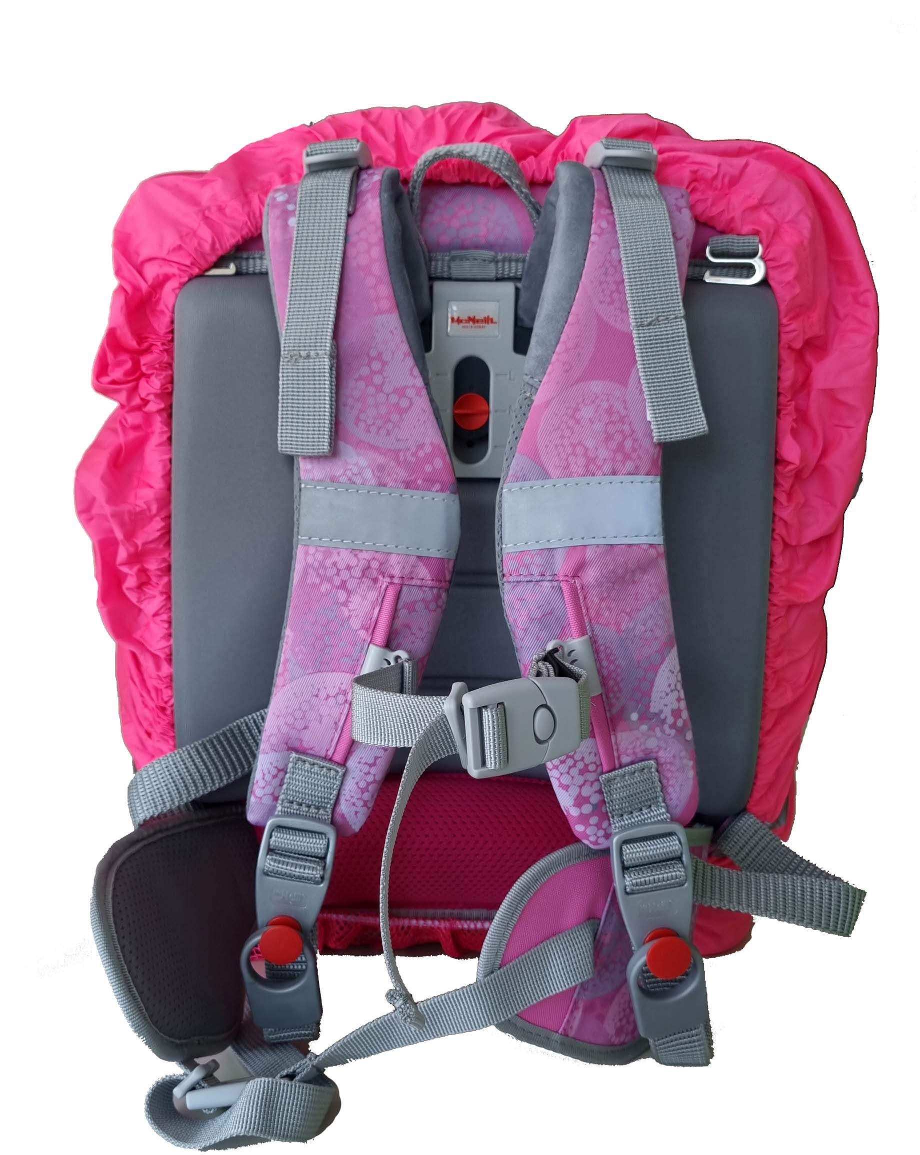 McNeill Rucksack-Regenschutz Regenhaube für McNeill Schulranzen, pink