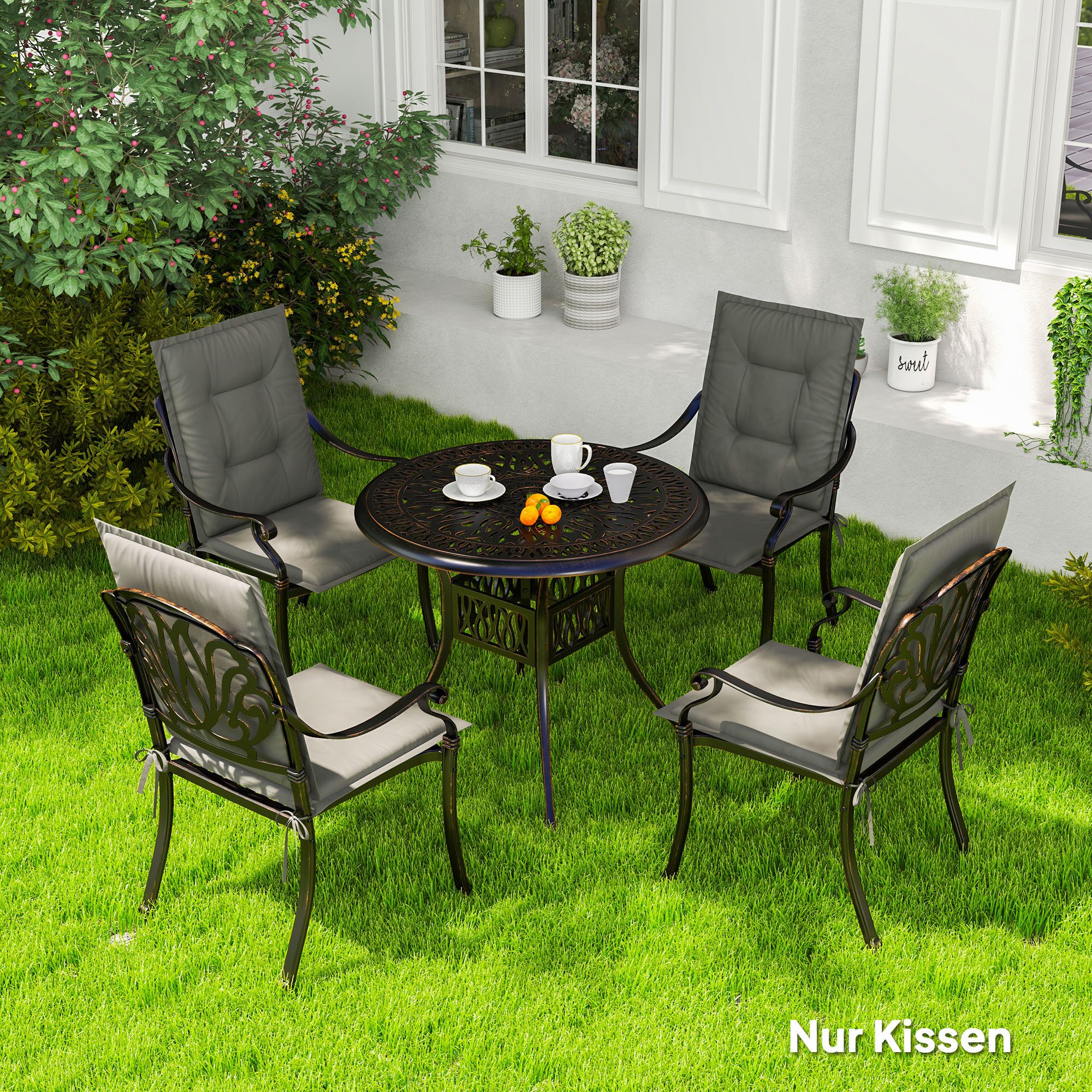 Outsunny Sitzkissen 4er Set, 108 x günstig online kaufen