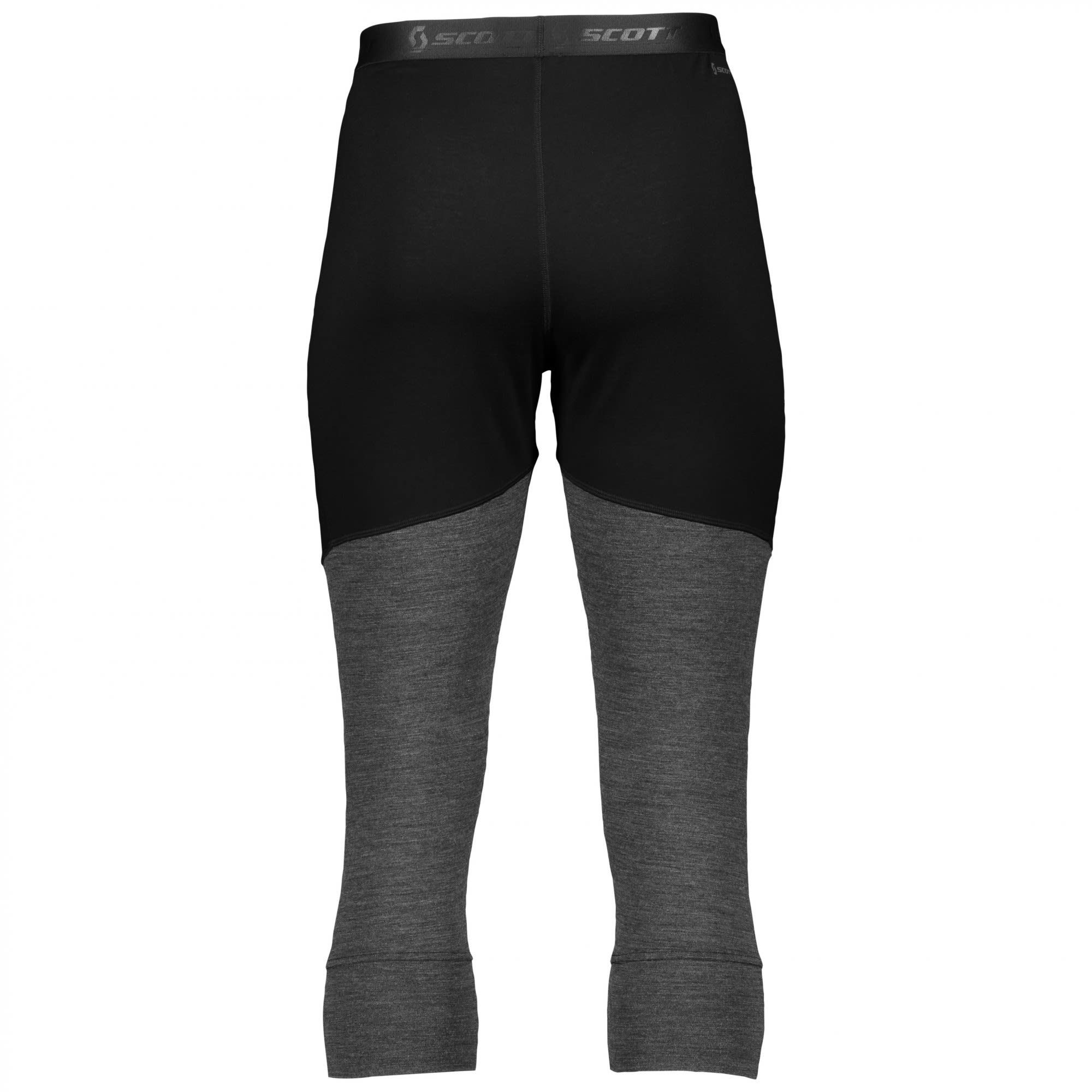 Melange Dark M Pants Scott - Scott Grey Black Unterhose Lange Defined Herren Merino Lange