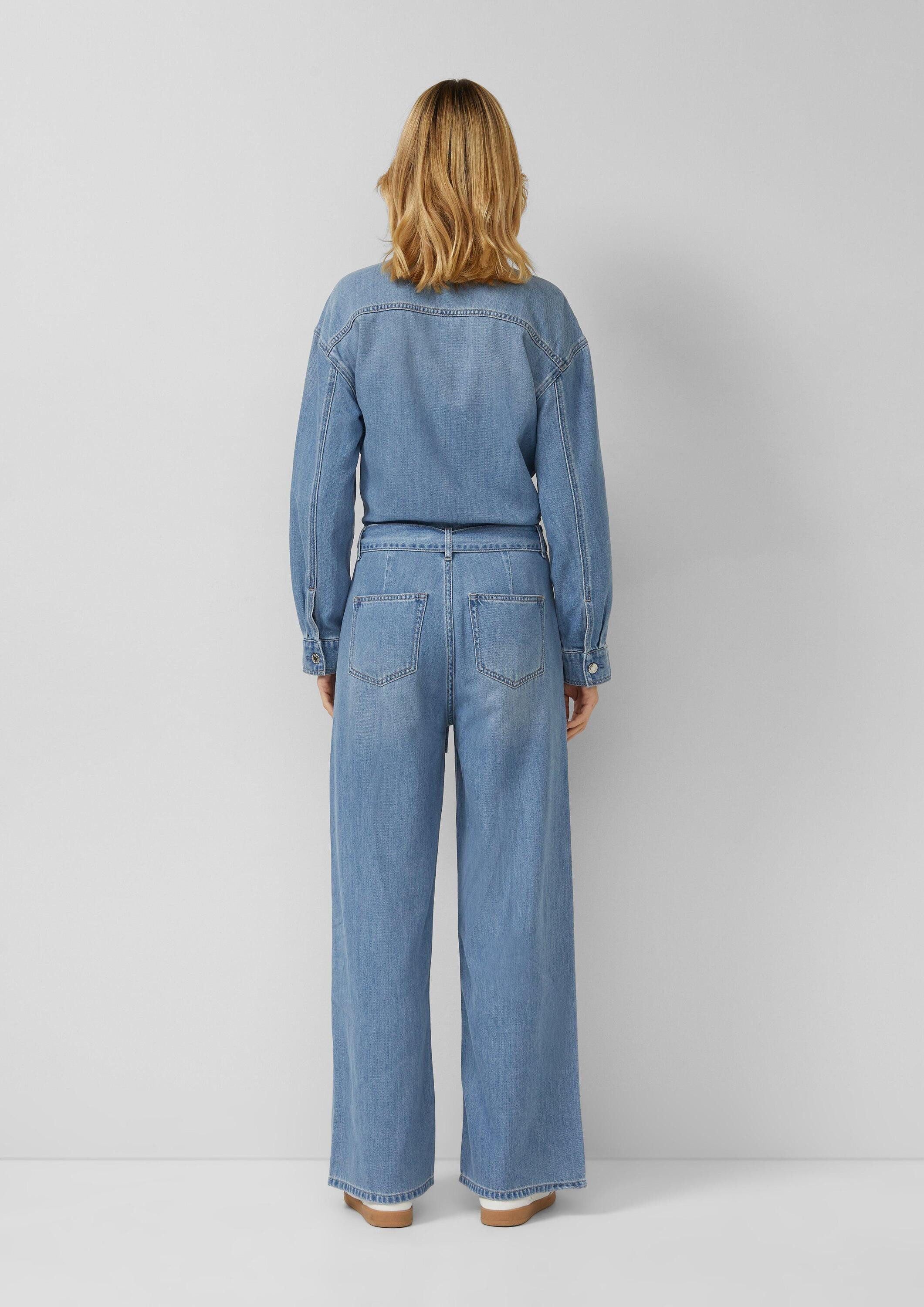 s.Oliver Jumpsuit Overall Denim-Overall mit Gürtel