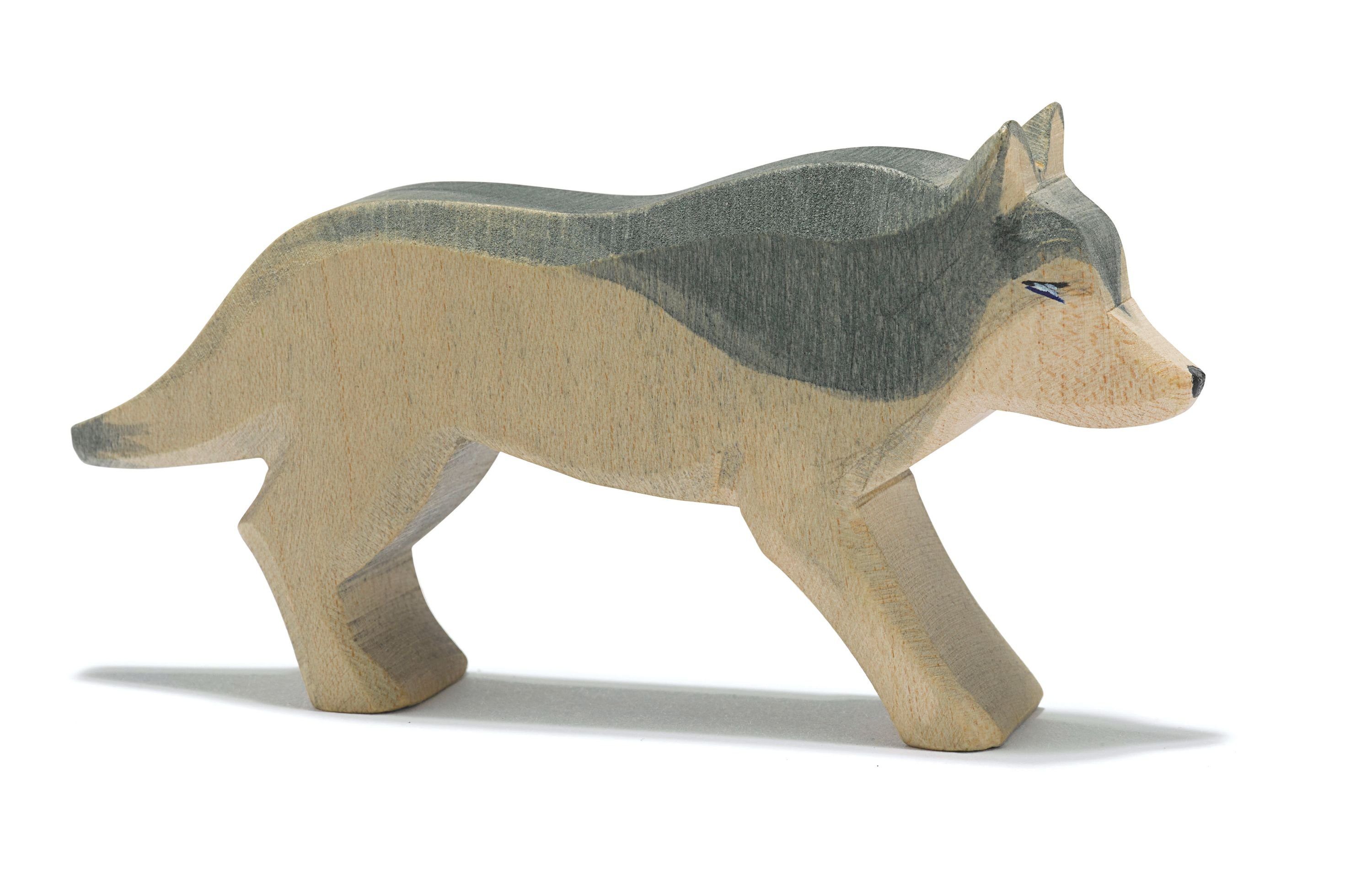 Ostheimer Spielwelt Ostheimer Holzfigur Wolf laufend