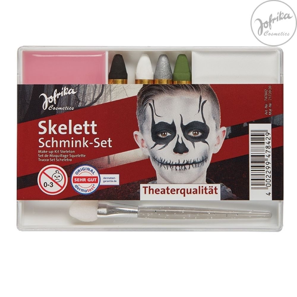 jofrika Schmink-Set Jofrika Halloween Schmink-Set 'Skelett' 747842, T