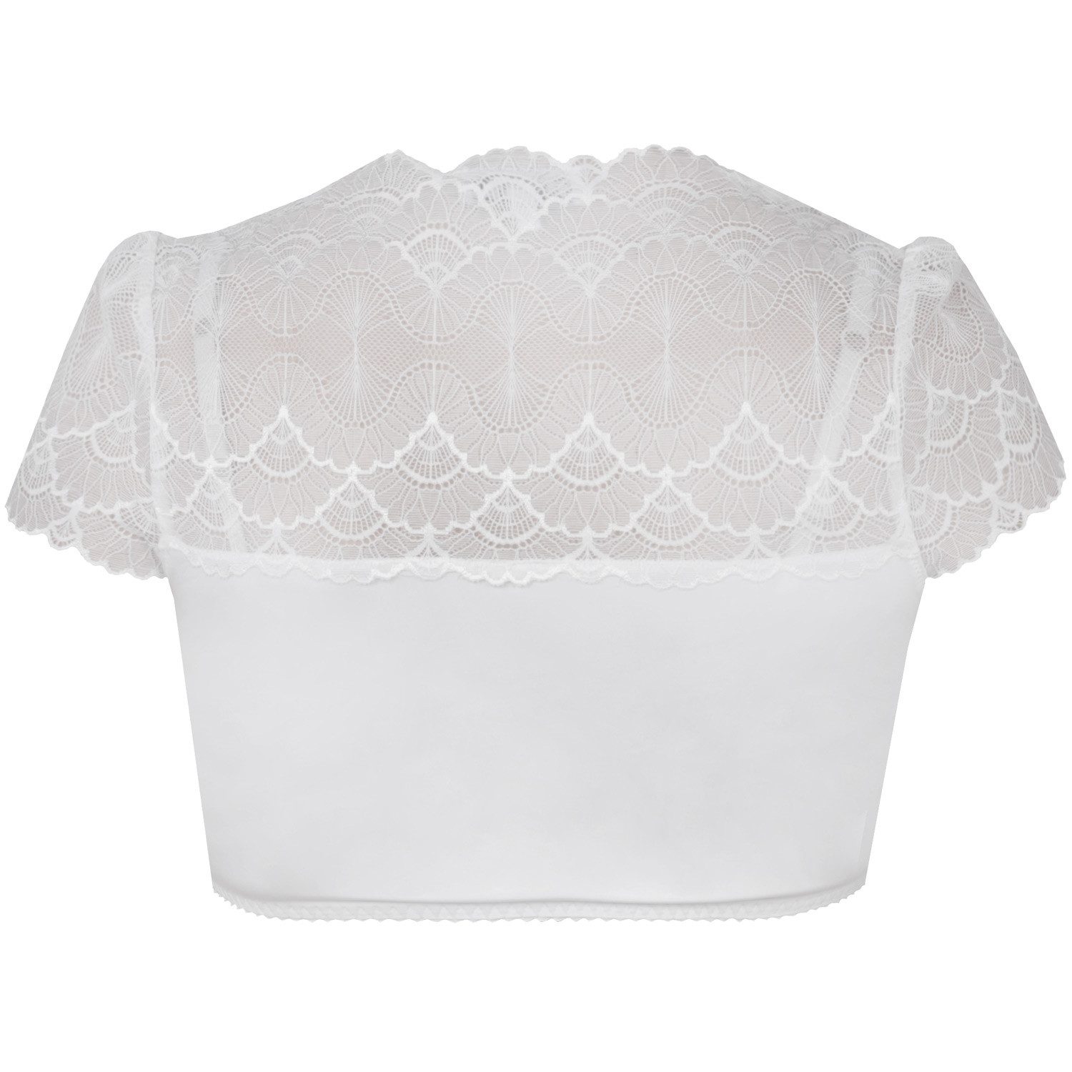 MarJo Dirndlbluse 'Adelsdorf' Kurzarm, Offwhite