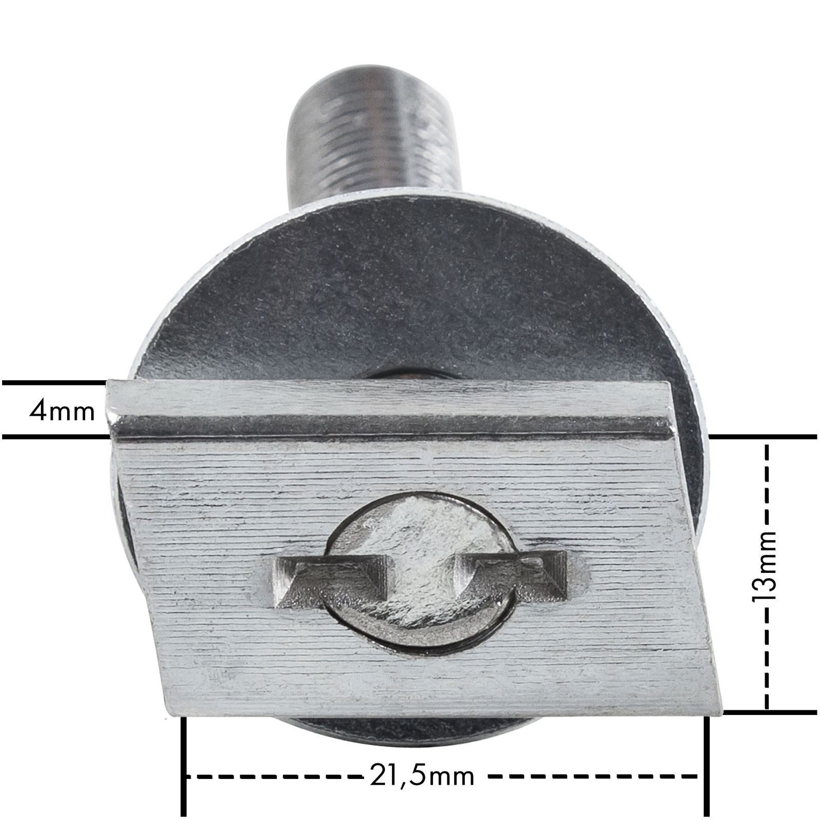Symbionet Flachrundkopfschraube Stahl Hammerschraube M8 x 30 mm Montageschiene 27/18 + 28/30
