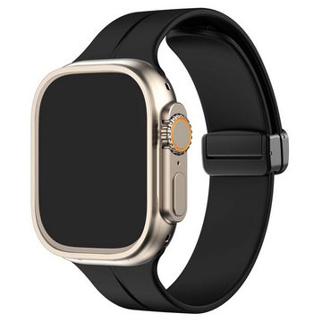 FIDDY Smartwatch-Armband 42/44/45/49mm, 41/40/38 mm Silikonarmband-Serie, Sportbänder, Silikon-Uhrenarmband Apple Watch Serie 9/8/7/6/SE/5/4/3/2/1