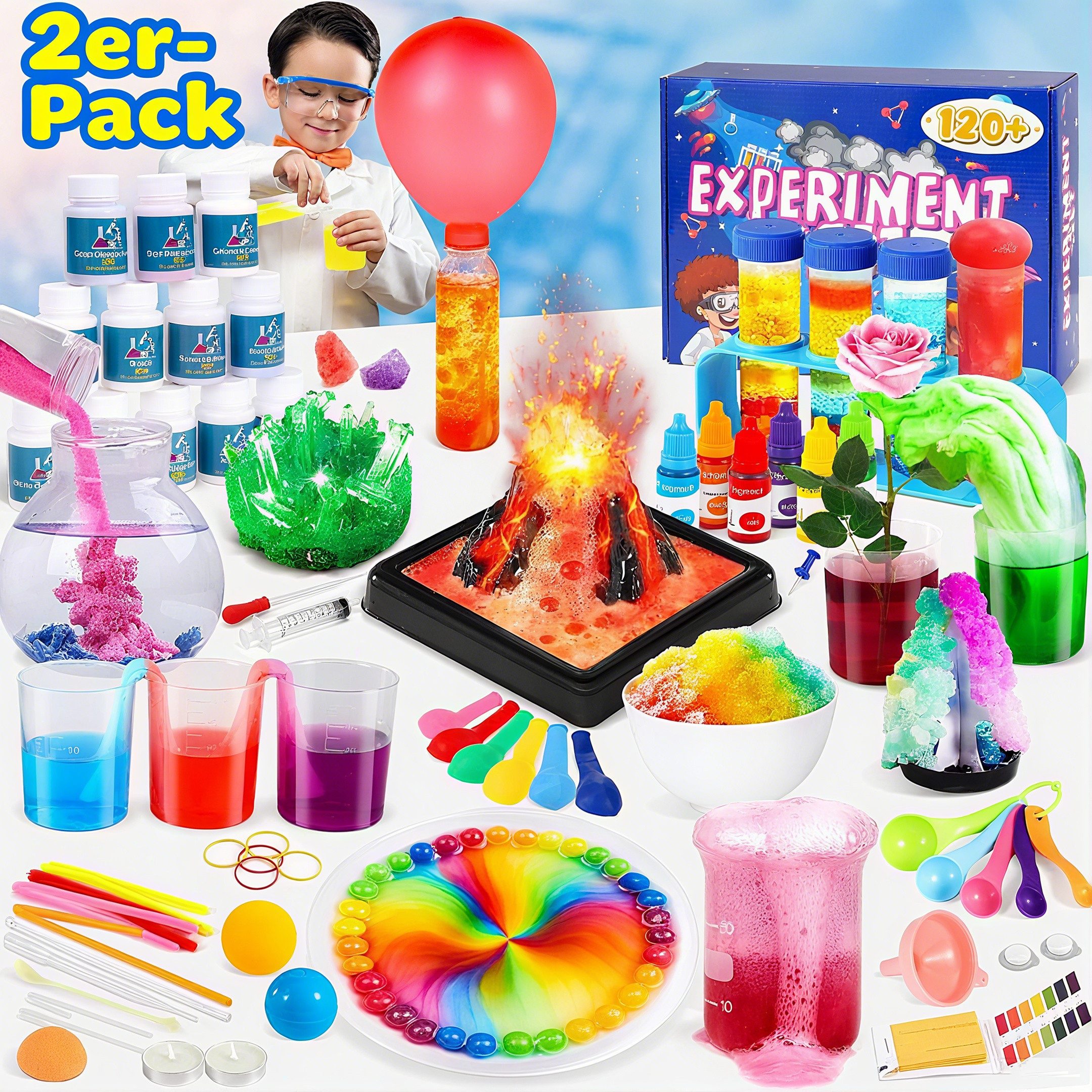 POPOLIC Experimentierkasten 120+ Experimente für Kinder, Lernspielzeug für günstig online kaufen