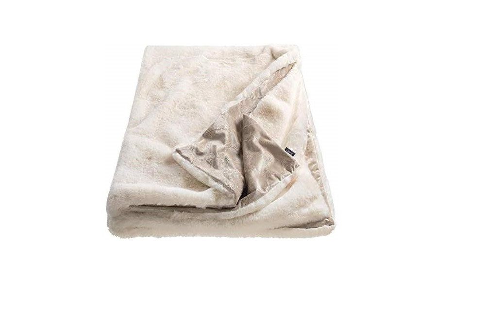 Plaid JOOP! Plaid Smooth 130x170 cm, JOOP!, Wendedesign, Fake Fur und Samt Optik