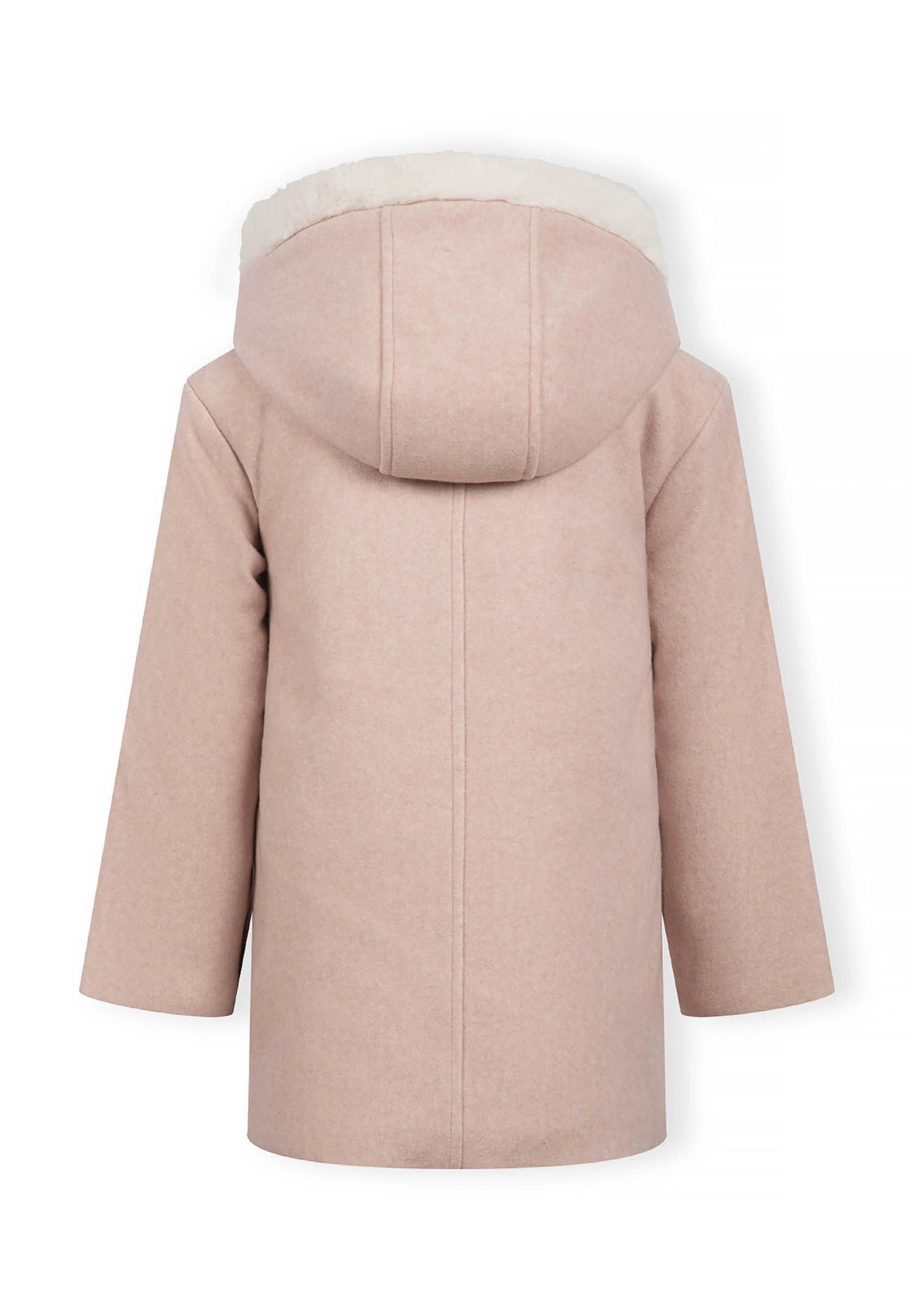 MINOTI Winterjacke Winterjacke mit Kapuze, Fellbesatz und aufgesetzten Taschen (9m-8y) kuschelig