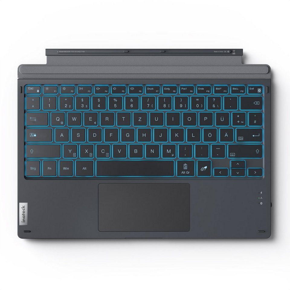 Tastatur Inateck 7/7+/ (Beleuchtete) Tastatur Touchpad Pro 6/5/4 mit für Surface