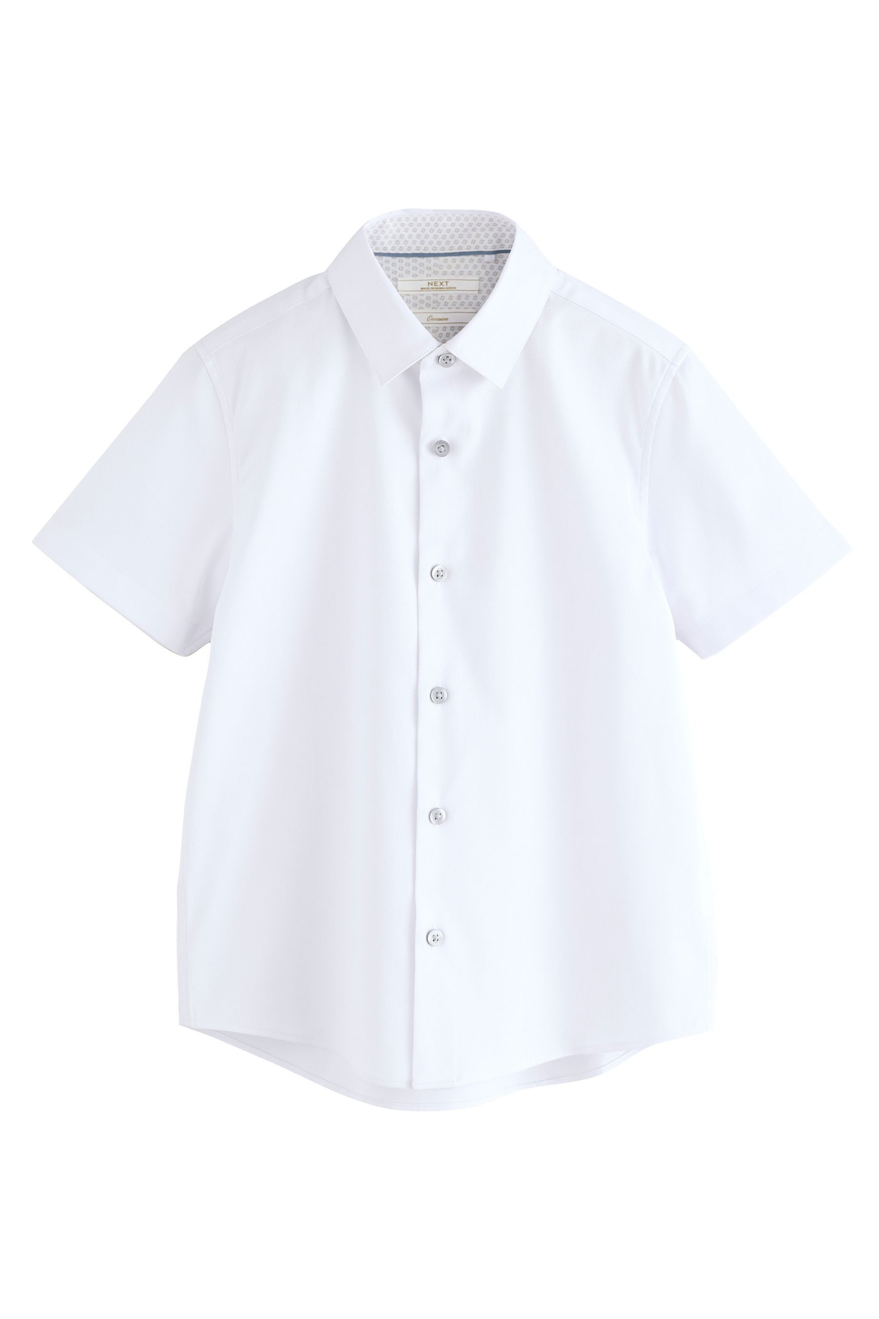 Next Kurzarmhemd Elegantes, einfarbiges Kurzarmhemd (1-tlg)