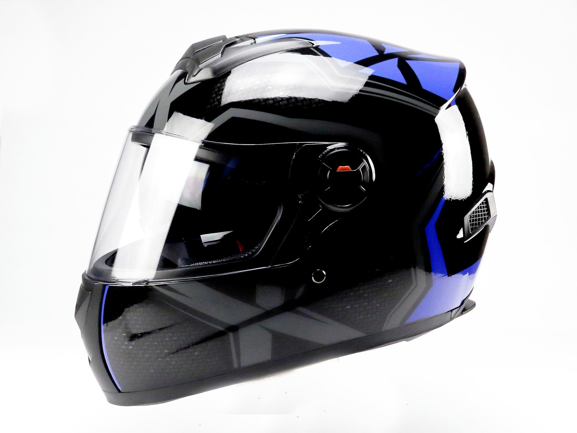 BNO Motorradhelm BNO Integral-2 Integralhelm mit integrierte Sonnenvisier, sehr leicht, Integralhelm, mit Sonnenbrille, volle ECE-Prüfung