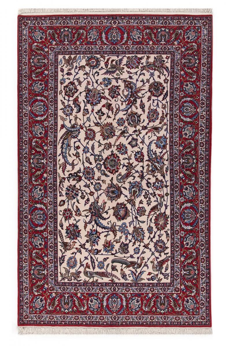 rechteckig, Seidenkette mm 144x237 Höhe: Orientteppich, Nain Trading, Orientteppich Handgeknüpfter Isfahan 6