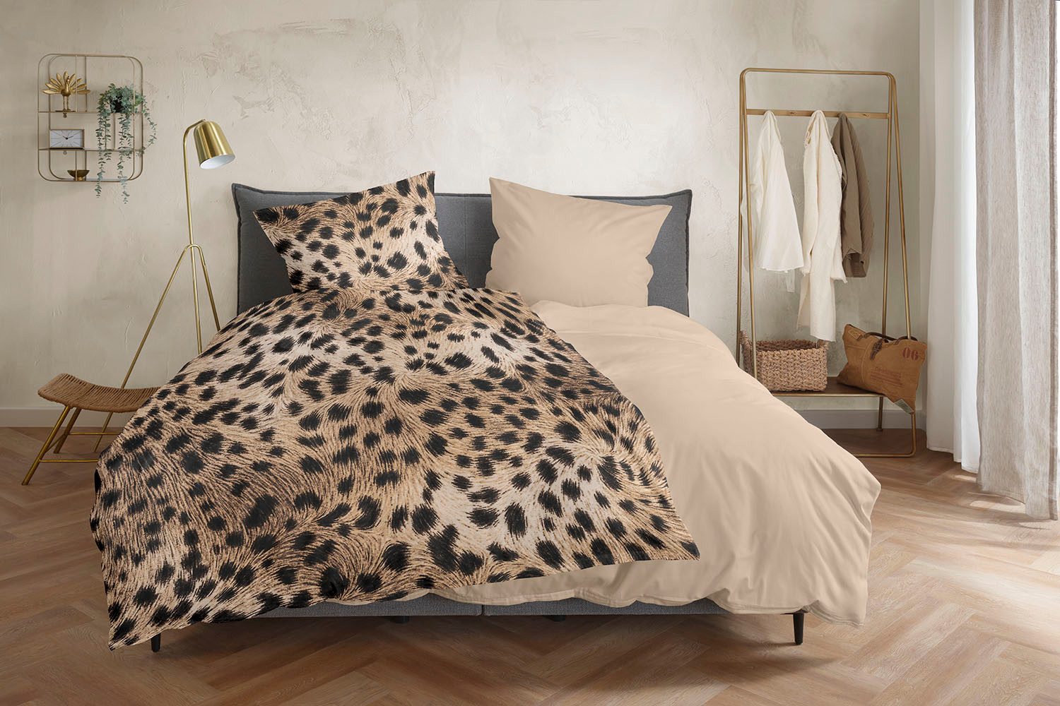 Primera Bettwäsche Satin-Bettwäsche Savannah, Satin, 2 teilig