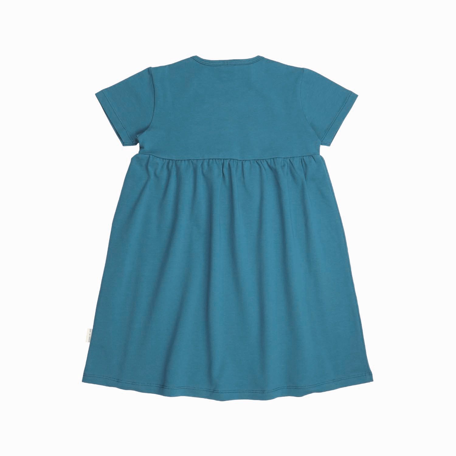 Walkiddy Jerseykleid Babydoll Kleid mit Dino-Print aus Bio-Baumwolle Bio Baumwolle,GOTS,Kinderbekleidung,nachhaltige Klamotten,Kleid
