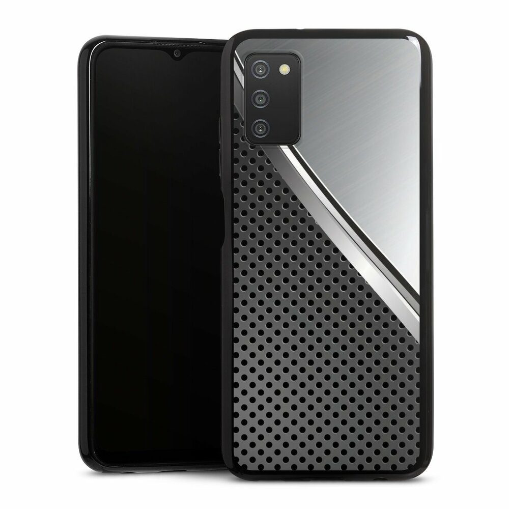 Handyhülle Carbon Stahl Metall Duo Metal Surface