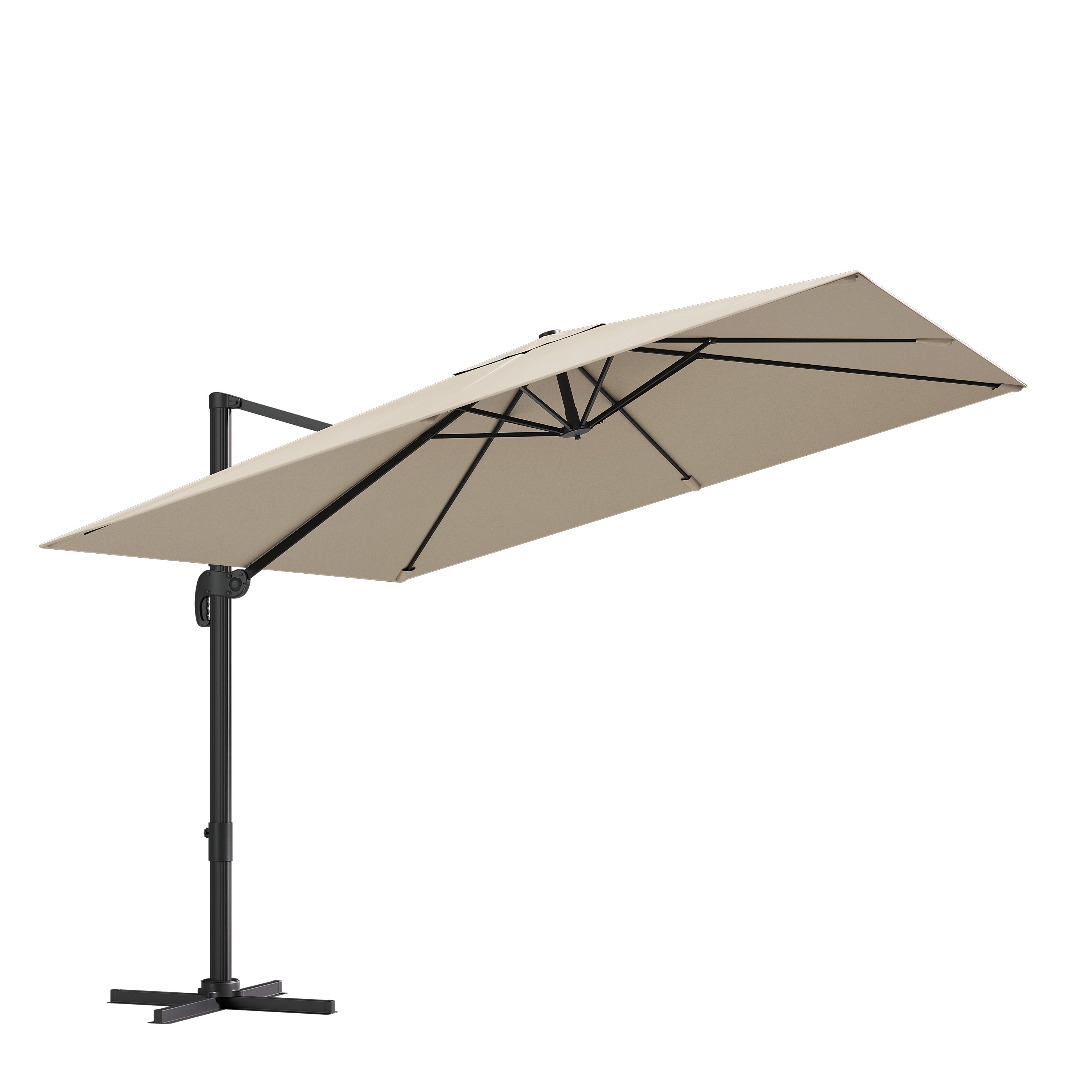 Sonnenschirm Lyrion, Gartenschirm UPF 50+ & wetterfest