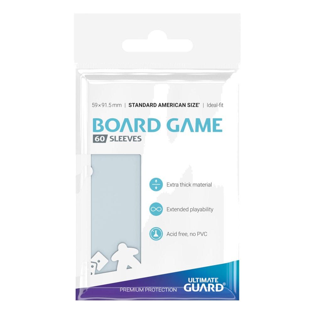 Ultimate Guard Sammelkarte Board Game Sleeves (60) - Standard American (59 x 91.5mm)