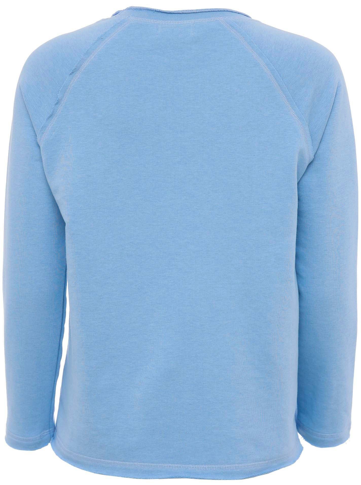 Zwillingsherz Langarmshirt Used-Look, Langarm, Neon-Schriftzug, Rundhalsaus günstig online kaufen