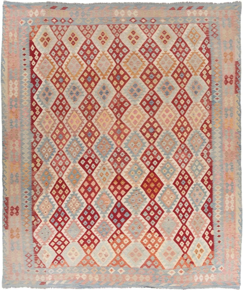 Orientteppich Kelim Afghan 367x418 Handgewebter Orientteppich, Nain Trading, rechteckig, Höhe: 3 mm | Kurzflor-Teppiche