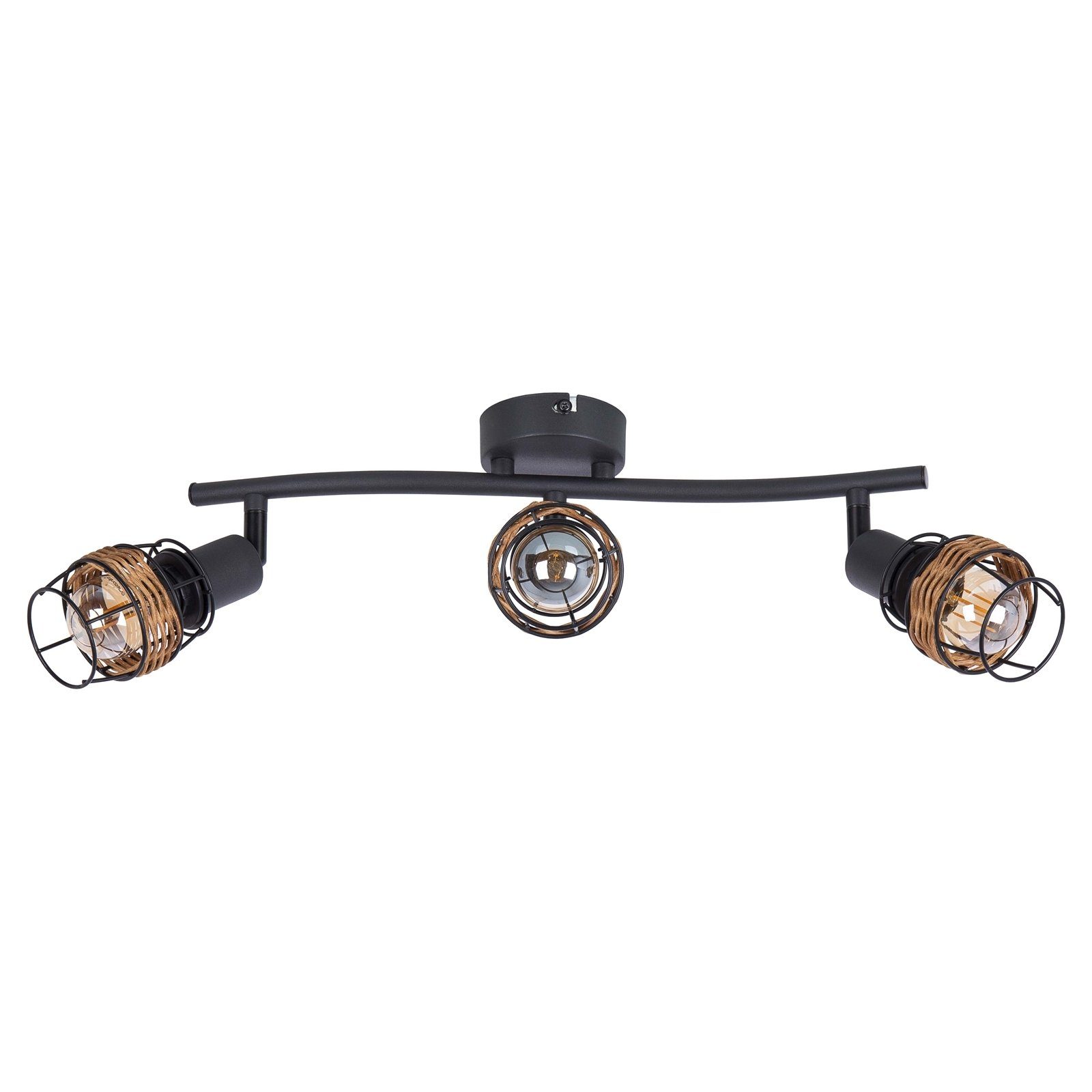 NOWA Deckenleuchte Deckenleuchte 3-flammig MALIK, Wippschalter, ohne Leucht günstig online kaufen