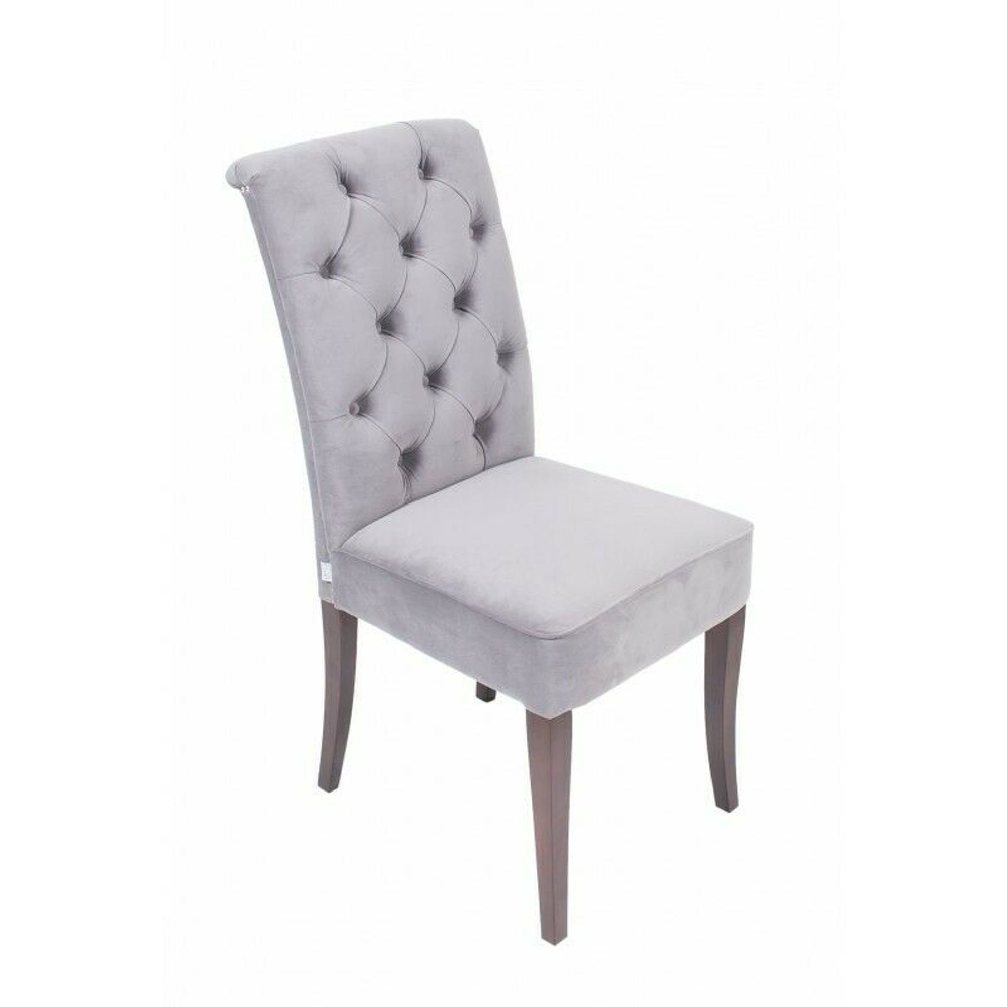 JVmoebel Stuhl, Klassische Chesterfield Polster Sessel Stuhl 1 Sitzer Lehn Sühle Textil Grau