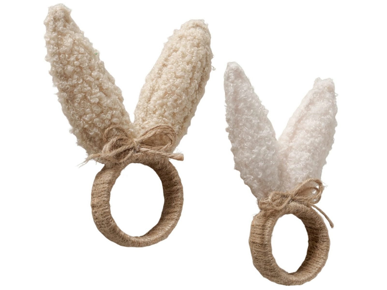 BOLTZE Serviettenring Plushy Serviettenring sortiert beige (1 Stück), 100% Polyester