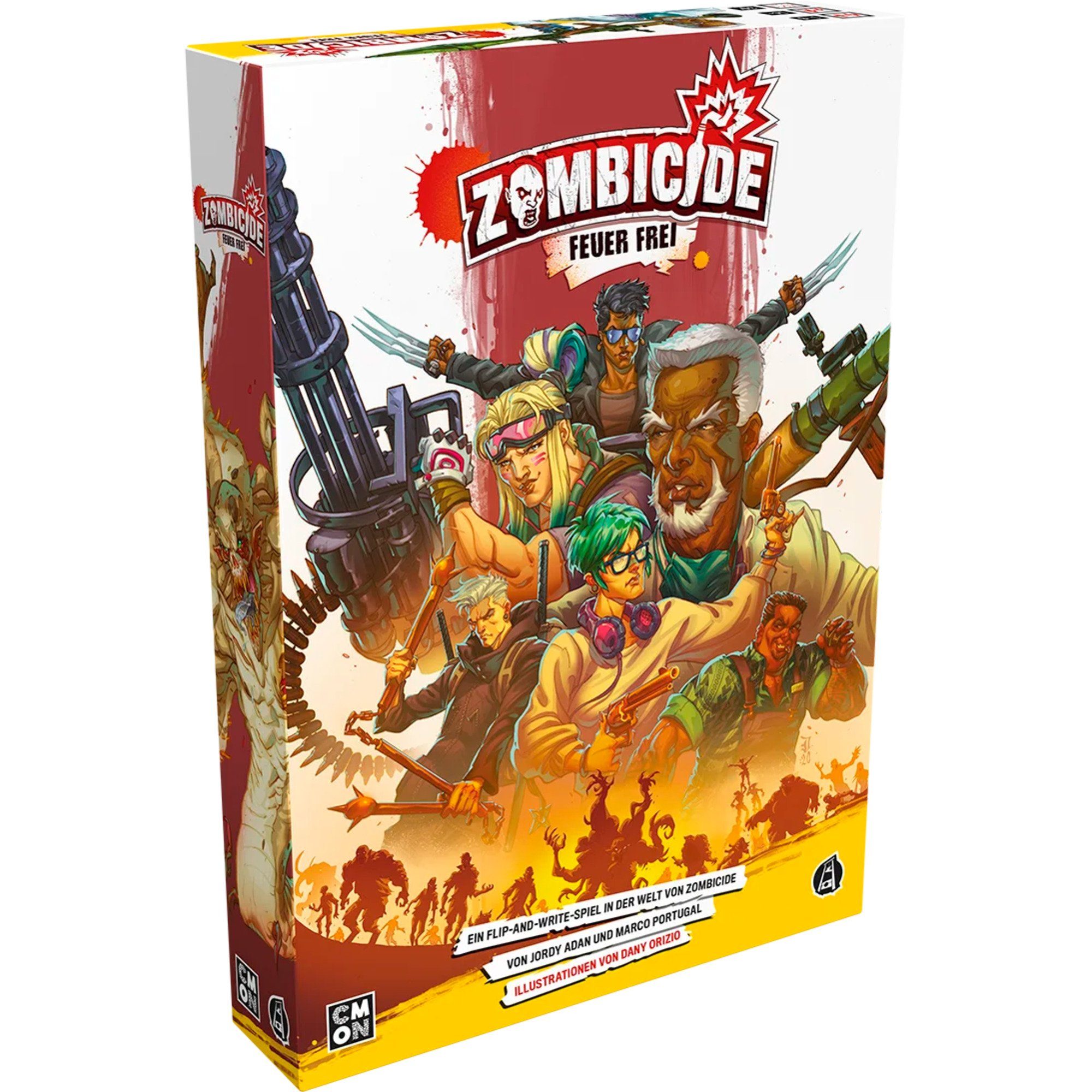 Asmodee Spiel Asmodee Zombicide: Feuer Frei, Brettspiel
