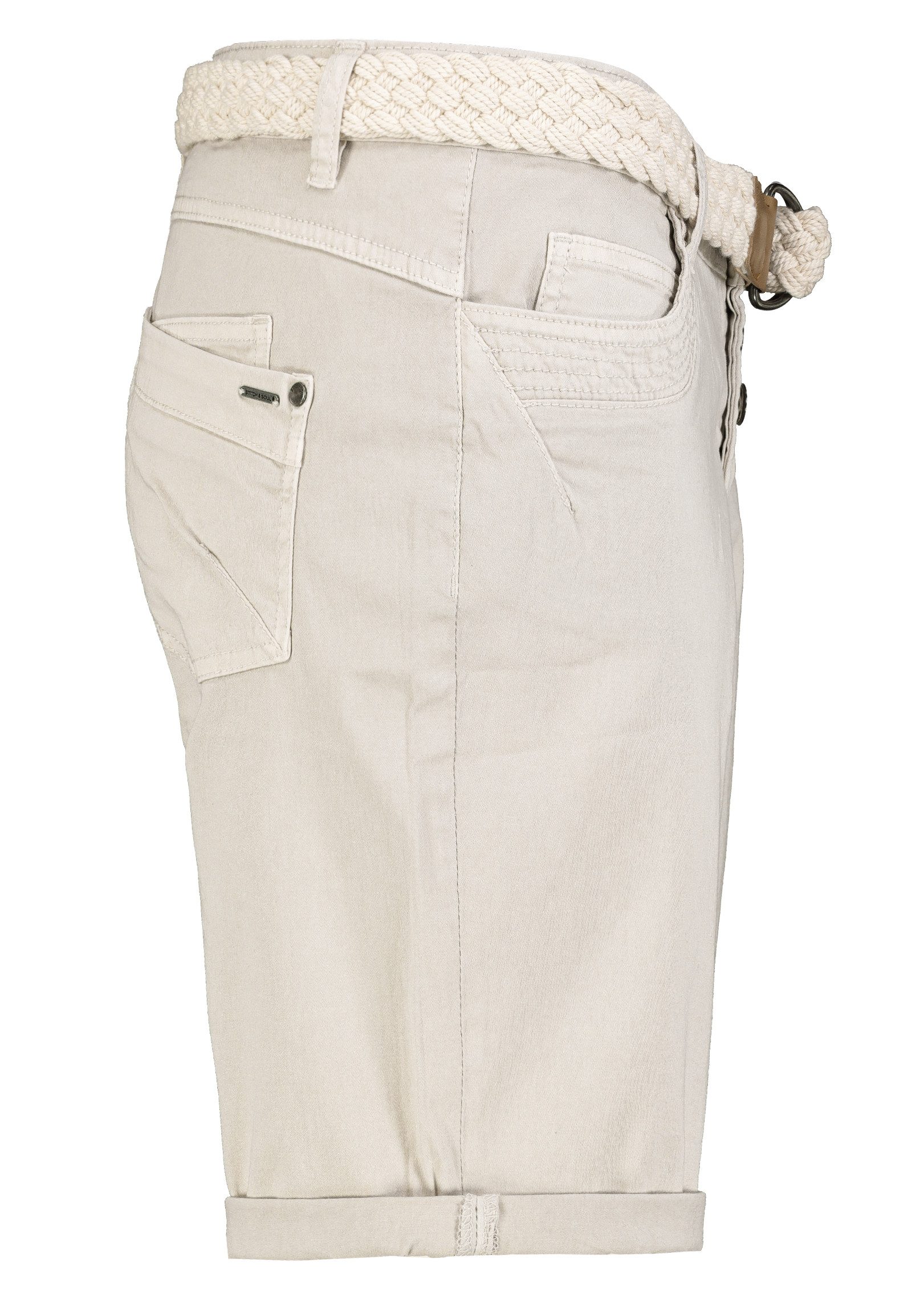 SUBLEVEL Shorts Damen Bermudas kurze Hose Baumwolle Jeans Sommer Chino Stoff