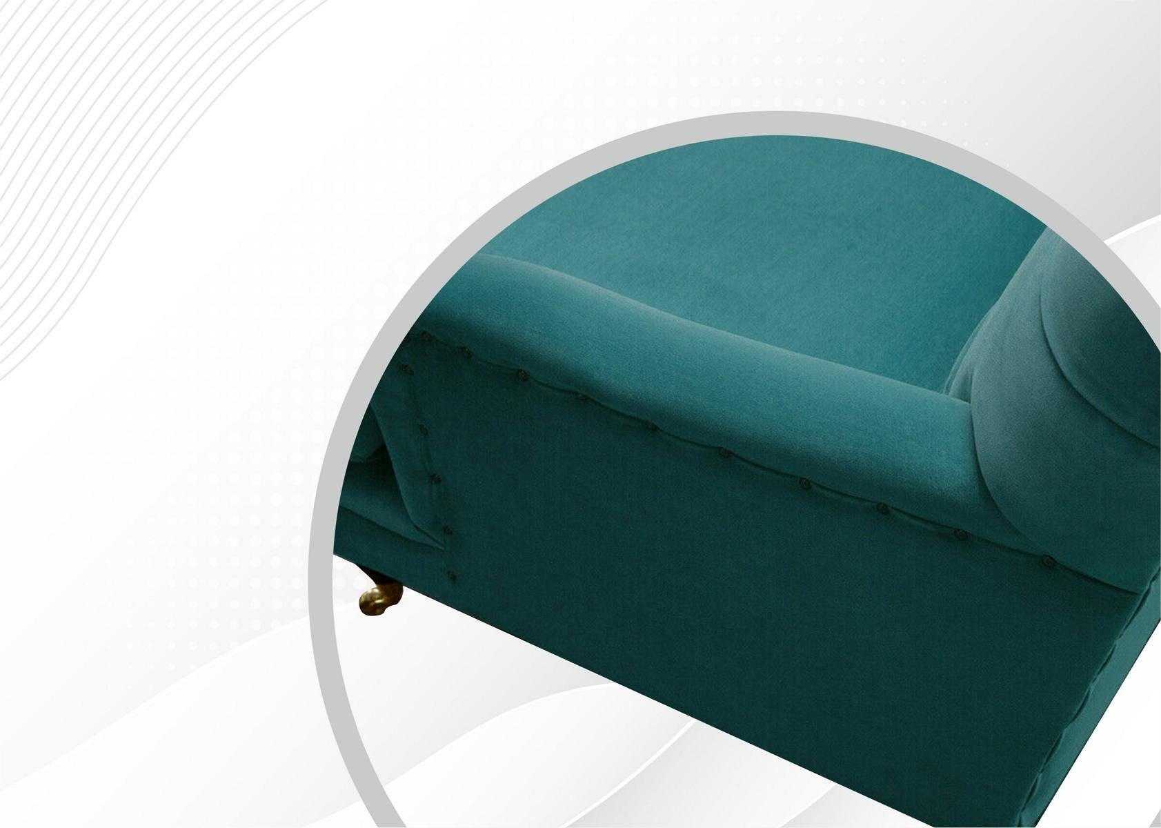 JVmoebel Chesterfield-Sofa, Chesterfield 3 Couch Sofa cm Design 190 Sitzer