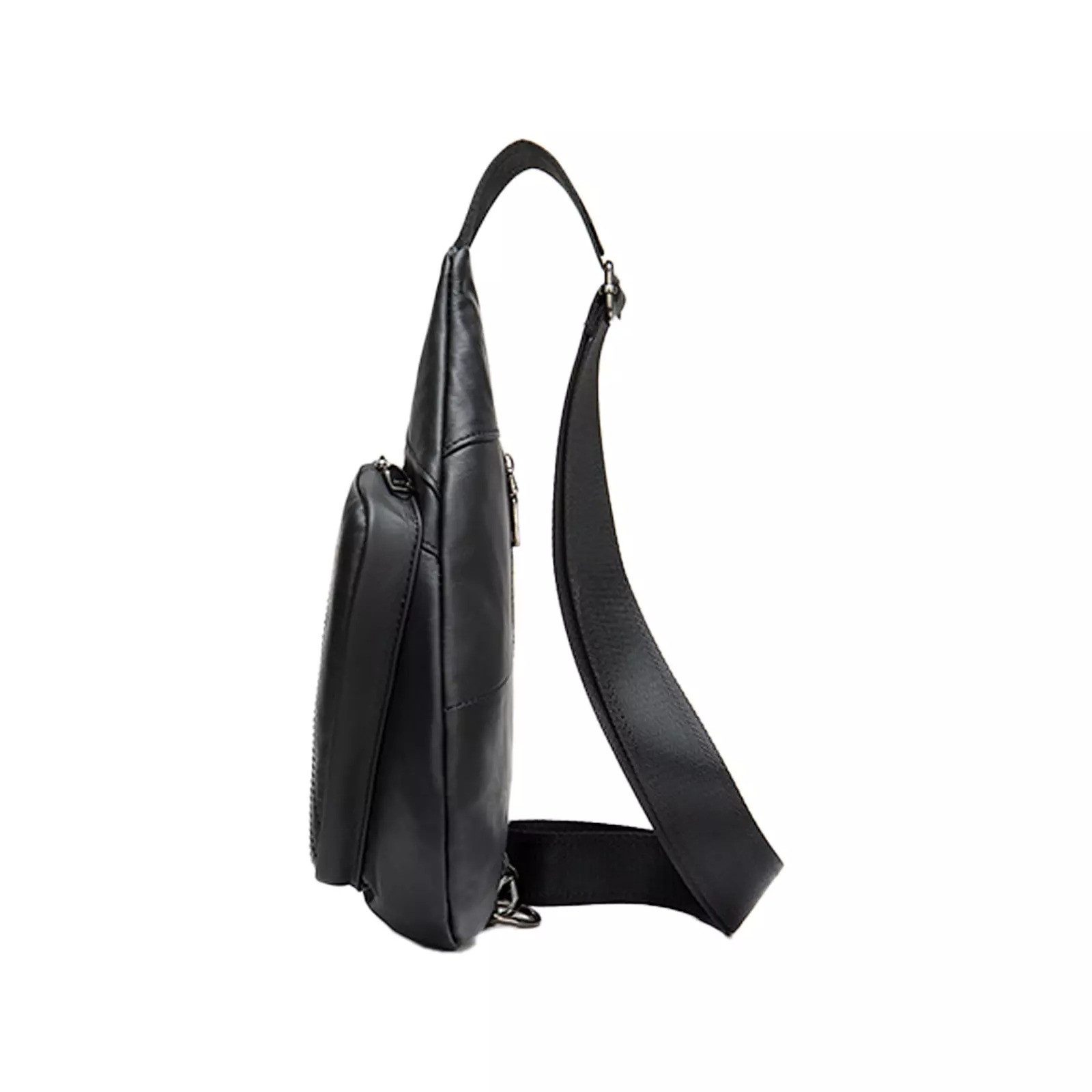YUBRO-STUDIO Messenger Bag Herren Leder Brusttasche günstig online kaufen