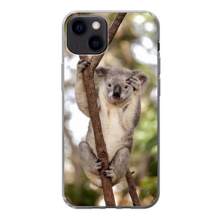 MuchoWow Handyhülle Koala - Äste - Tier - Kinder - Jungen - Mädchen Handyhülle Apple iPhone 13 Smartphone-Bumper Print Handy