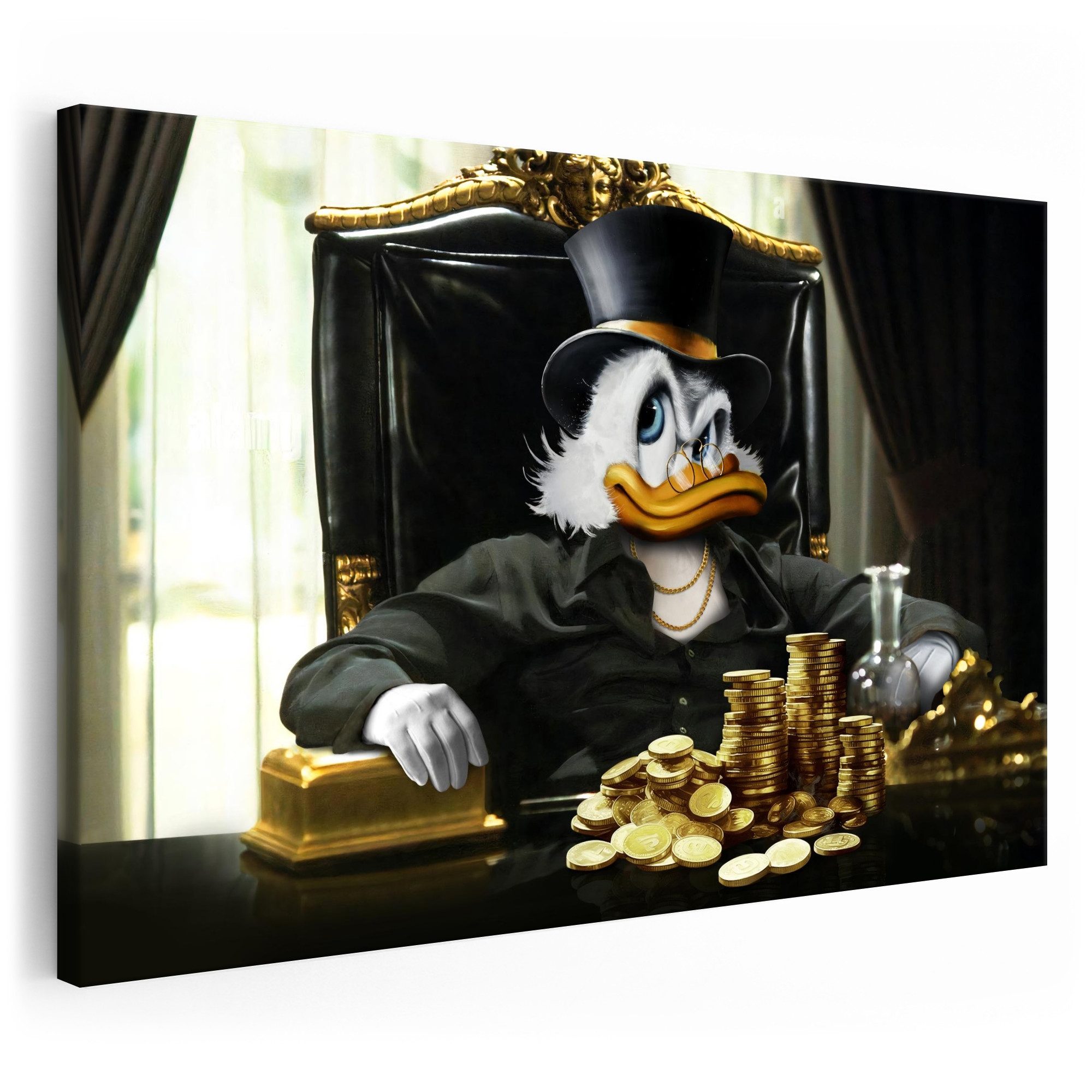 Artmazing Leinwandbild Dagobert Montana, XXL Leinwand 120x80, Poster & Kuns günstig online kaufen