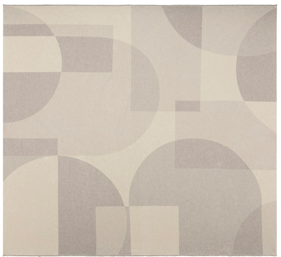 DAVID FUSSENEGGER Bettüberwurf Wohndecke Luca 'Grafik' 220 x 240 cm Grau
