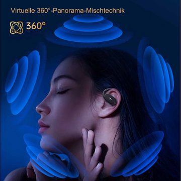 KINSI Headset,On-Ear-Kopfhörer, Kopfhörer mit Geräuschunterdrückung On-Ear-Kopfhörer (bluetooth, Direktionale Tonübertragung 4.0, 720° Dolby Surround Sound)