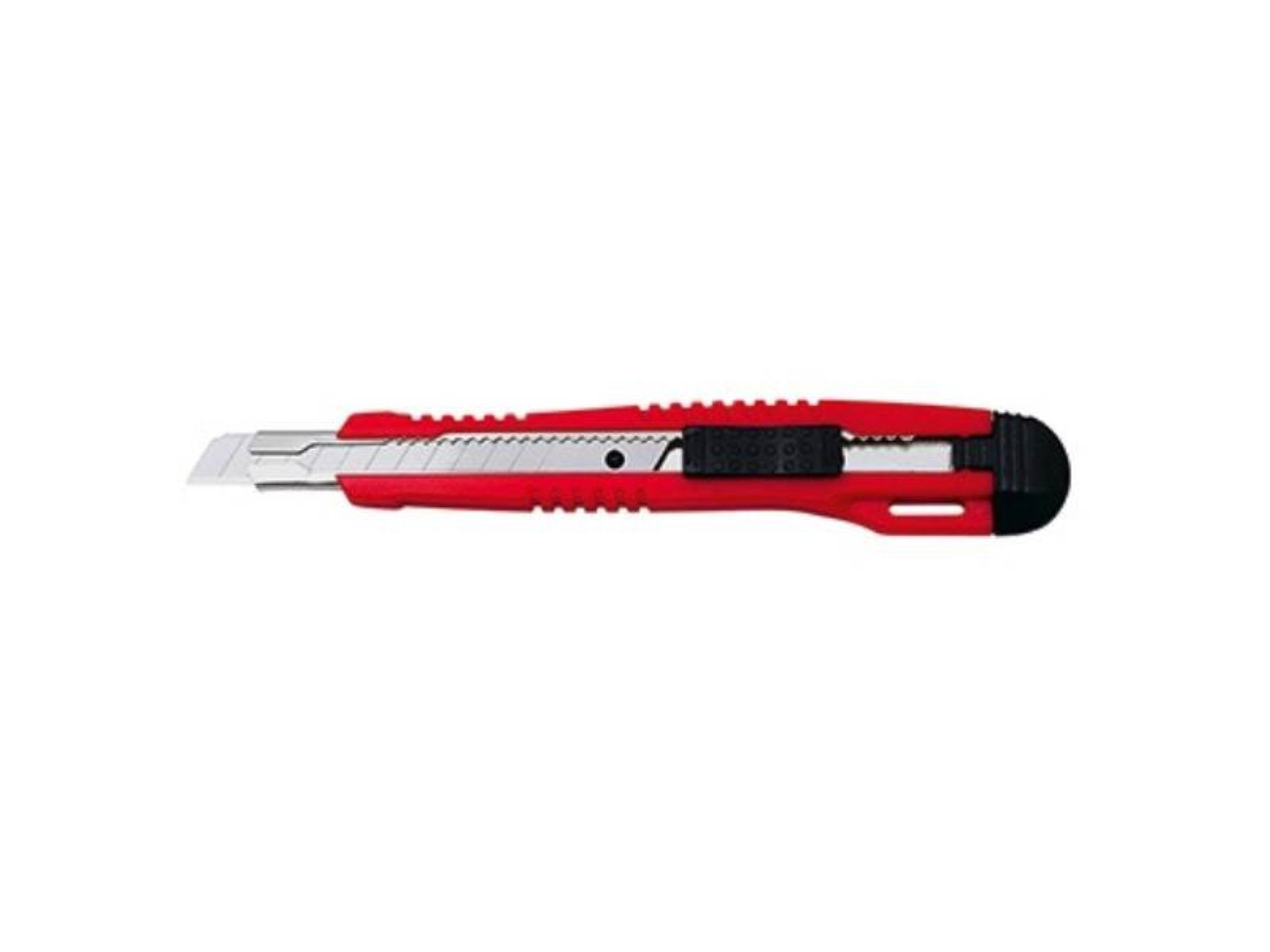 WEDO 143mm WEDO® WEDO Cutter Profi 783009 rot/schwarz C Carbonstahl 9mm Cutter