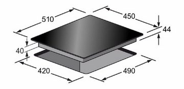 Kaiser Küchengeräte Backofen-Set EH 4796 ElfAD+KCT 4795 FI ElfAD..., Retro Backofen Einbaubackofen 45 cm, Autark, 50 L+Einbau Herd, 45 cm