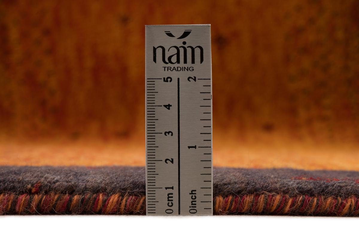 Höhe: Moderner mm Gabbeh Orientteppich 15 Handgeknüpfter Nain Trading, rechteckig, 81x121 Indo Orientteppich,