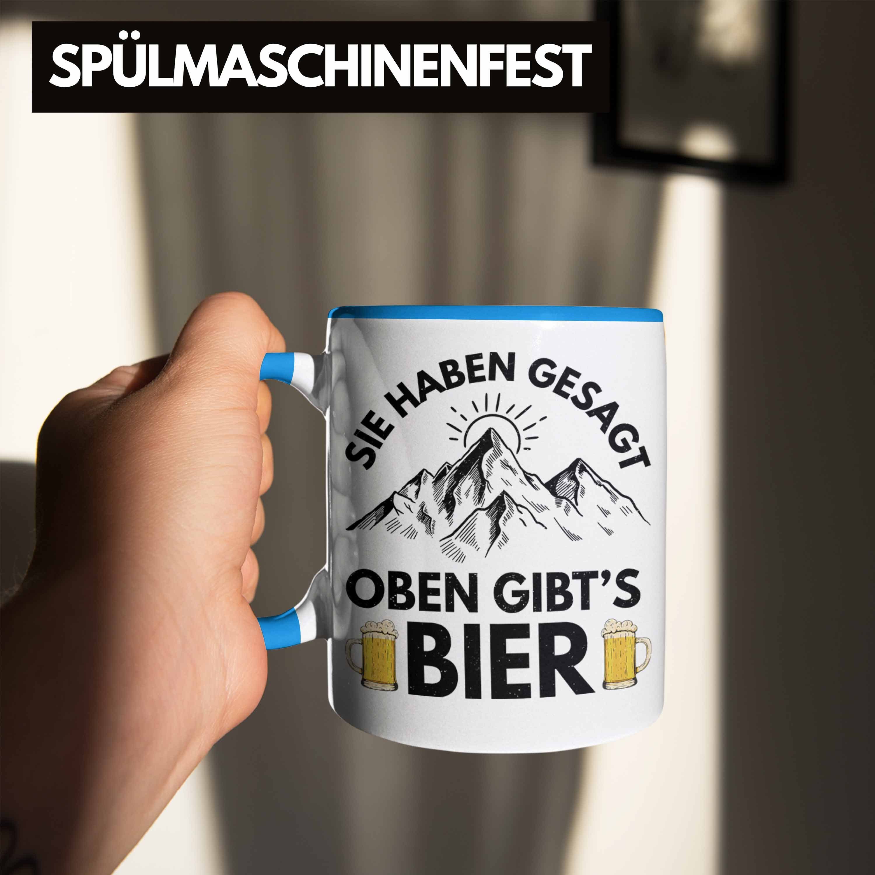 Geschenkidee Blau Trendation Gibts Sie Wanderer Geschenk Trendation Oben Tasse Tasse - Haben Wandern Gesagt Geschenk Bier Berge