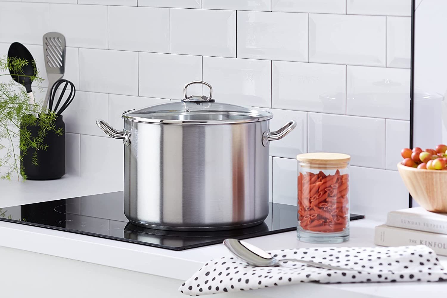 GSW Kochtopf Profi, Edelstahl (1-tlg., Glasdeckel), Induktion