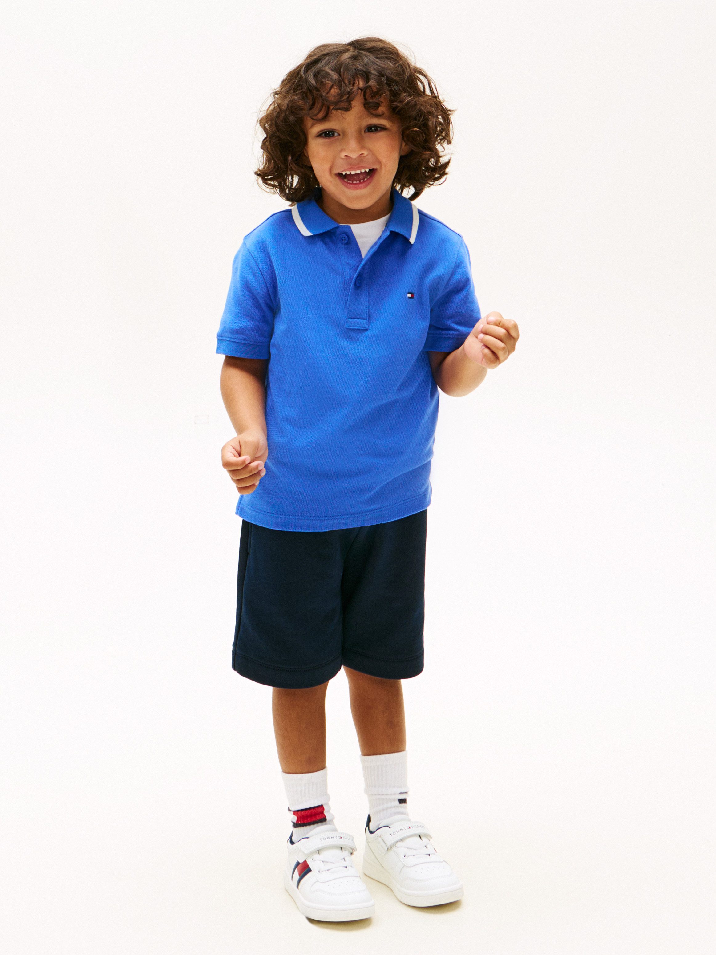 Tommy Hilfiger Poloshirt LB TAKE IT EASY GRAPHIC POLO SHORT SLEEVE Kinder bis 16 Jahre, Backprint, regular fit