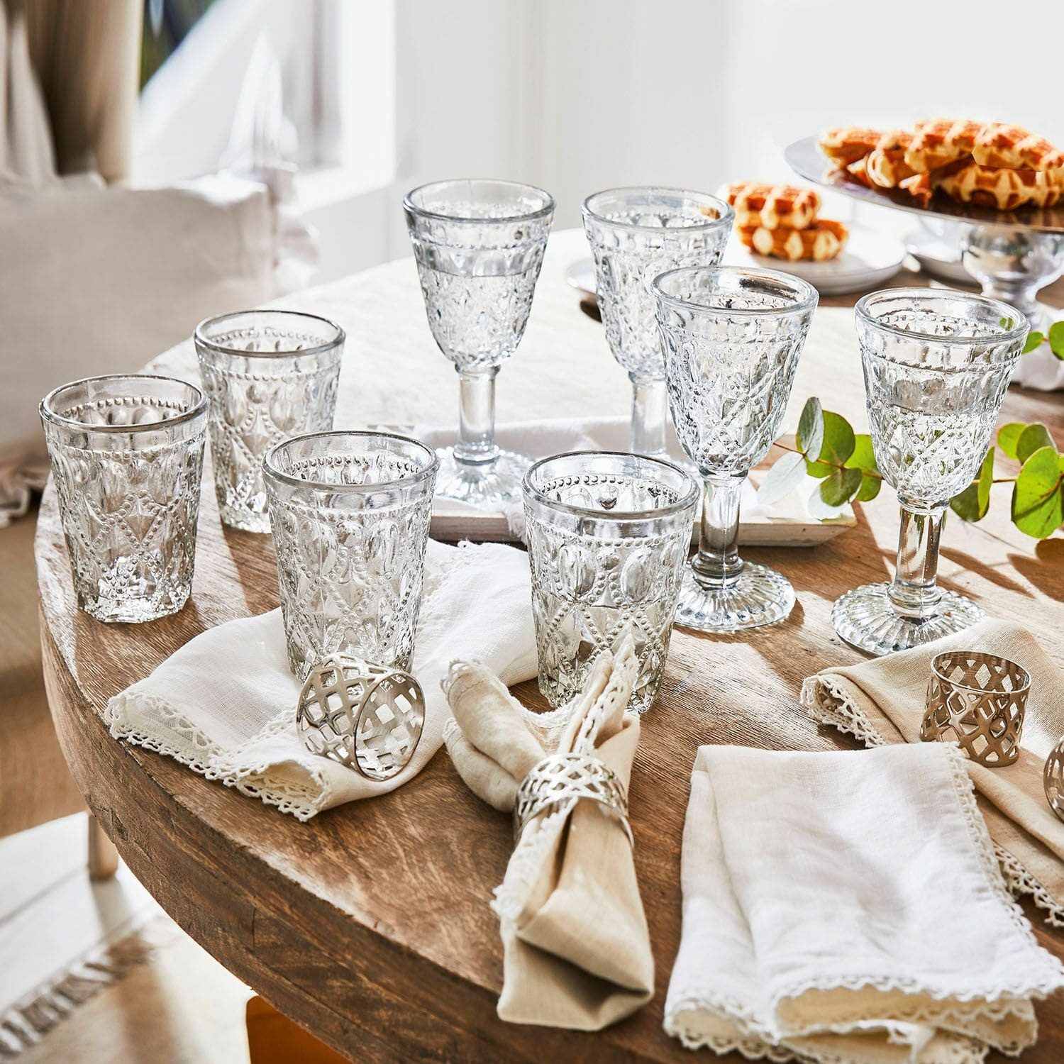 Mirabeau Glas Glas 8er Set Vérane klar, Glas