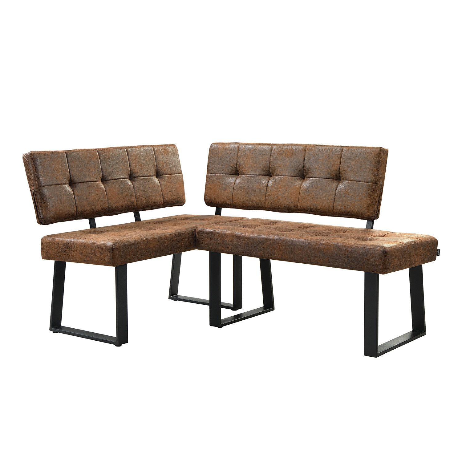 B&D home Eckbank AKA (2-St), beidseitig montierbar, gepolstert, mit Rückenl günstig online kaufen