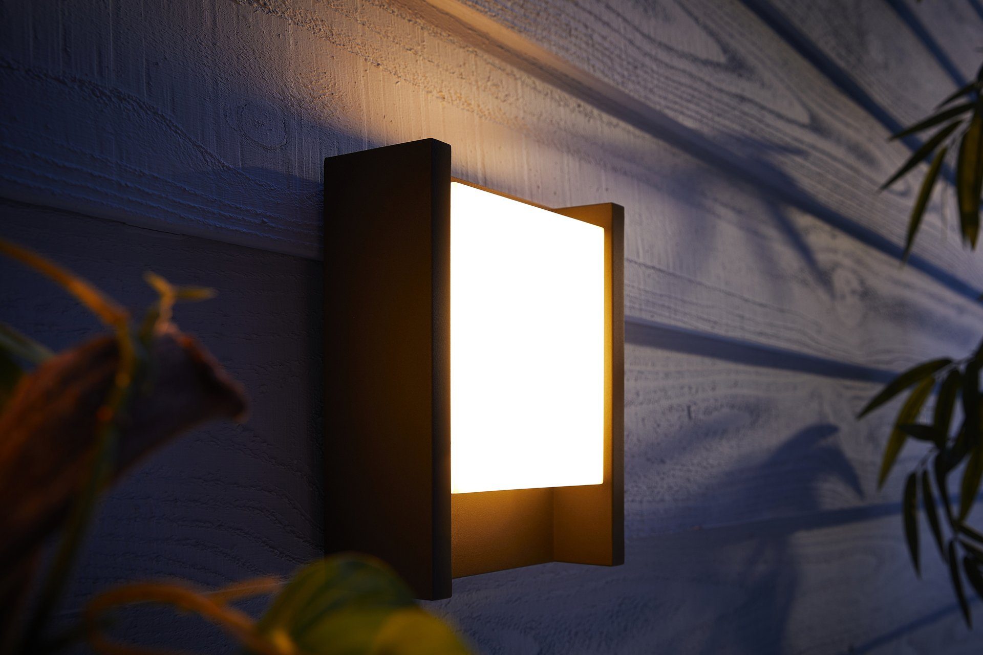 fest LED LED Dimmfunktion, Philips Fuzo, Hue Warmweiß Wandleuchte integriert,