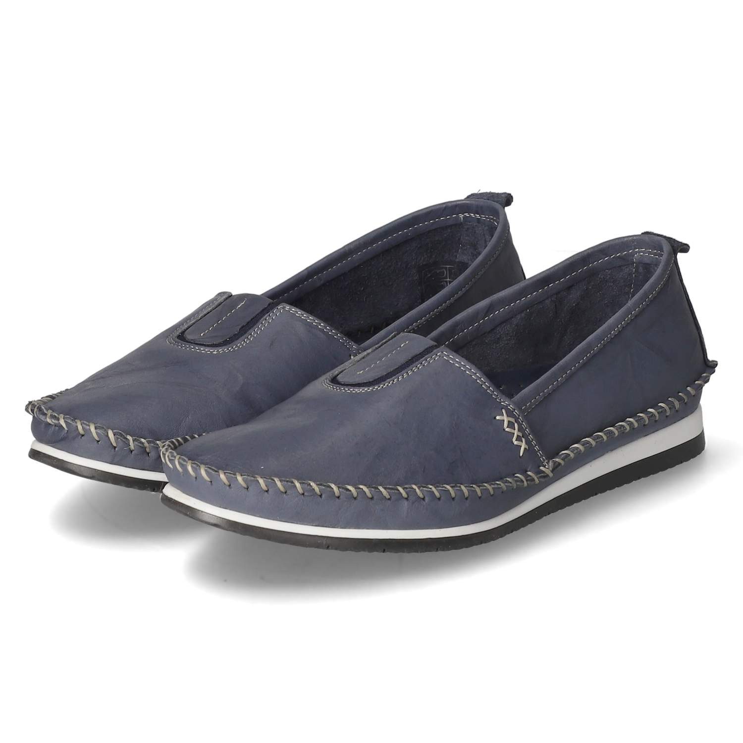 Andrea Conti Andrea Conti 1887801DK.BLAU Damen Glattleder blau Slipper